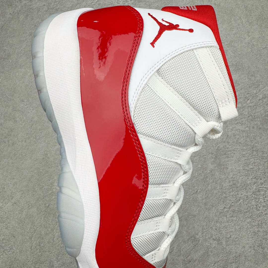 图片[6]-零售💰510 ＃Ljr特供 Air Jordan AJ11 \”Cherry\” 樱桃白红 CT8012-116 全新改良批次 圈内最强AJ11系列 恪守真诚 承诺混一赔十 高端零售裸鞋圈特供批次 SZ原厂全套原楦原纸板冲刀磨具开发 原厂皮料加持 原厂港宝加持定型后跟R度完美 同源原厂电绣 飞翼针数密度立体效果一致 百分百一致原鞋 原厂拉帮工艺 针距密度一致 后跟弧度收口自然不对折 极致一眼正品既视感 进口玻璃冲刀皮料裁剪零毛边 全鞋电脑针车工艺 品控清洁度最高QC检验标准 免检产品 原厂订购鞋盒、鞋标、防尘纸、鞋撑、鞋带 追求极致的原厂味道 SIZE：40.5 41 42 42.5 43 44 44.5 45 46 47.5 48.5 编码：by5936010-运动鞋