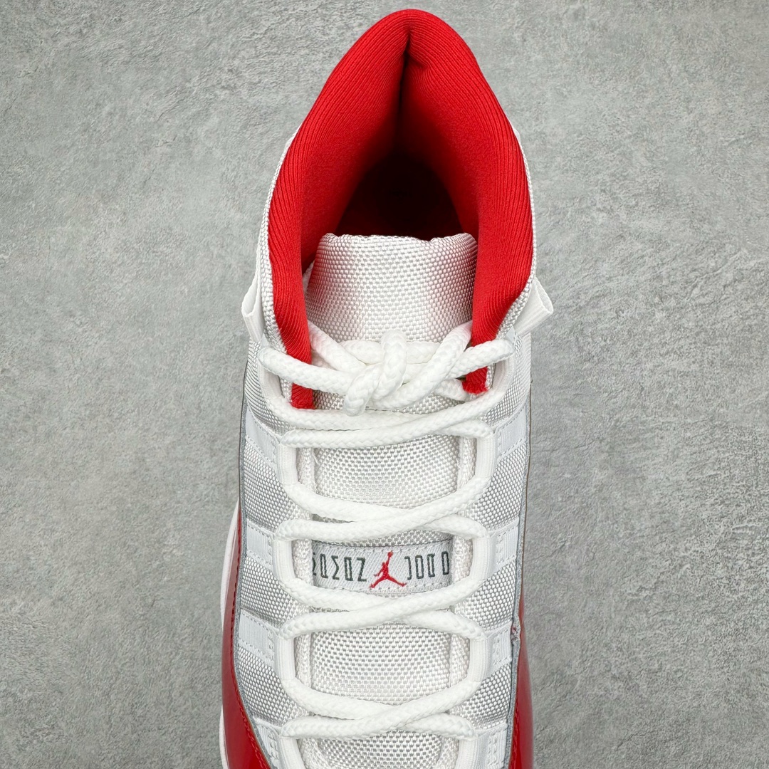 图片[5]-零售💰510 ＃Ljr特供 Air Jordan AJ11 \”Cherry\” 樱桃白红 CT8012-116 全新改良批次 圈内最强AJ11系列 恪守真诚 承诺混一赔十 高端零售裸鞋圈特供批次 SZ原厂全套原楦原纸板冲刀磨具开发 原厂皮料加持 原厂港宝加持定型后跟R度完美 同源原厂电绣 飞翼针数密度立体效果一致 百分百一致原鞋 原厂拉帮工艺 针距密度一致 后跟弧度收口自然不对折 极致一眼正品既视感 进口玻璃冲刀皮料裁剪零毛边 全鞋电脑针车工艺 品控清洁度最高QC检验标准 免检产品 原厂订购鞋盒、鞋标、防尘纸、鞋撑、鞋带 追求极致的原厂味道 SIZE：40.5 41 42 42.5 43 44 44.5 45 46 47.5 48.5 编码：by5936010-运动鞋