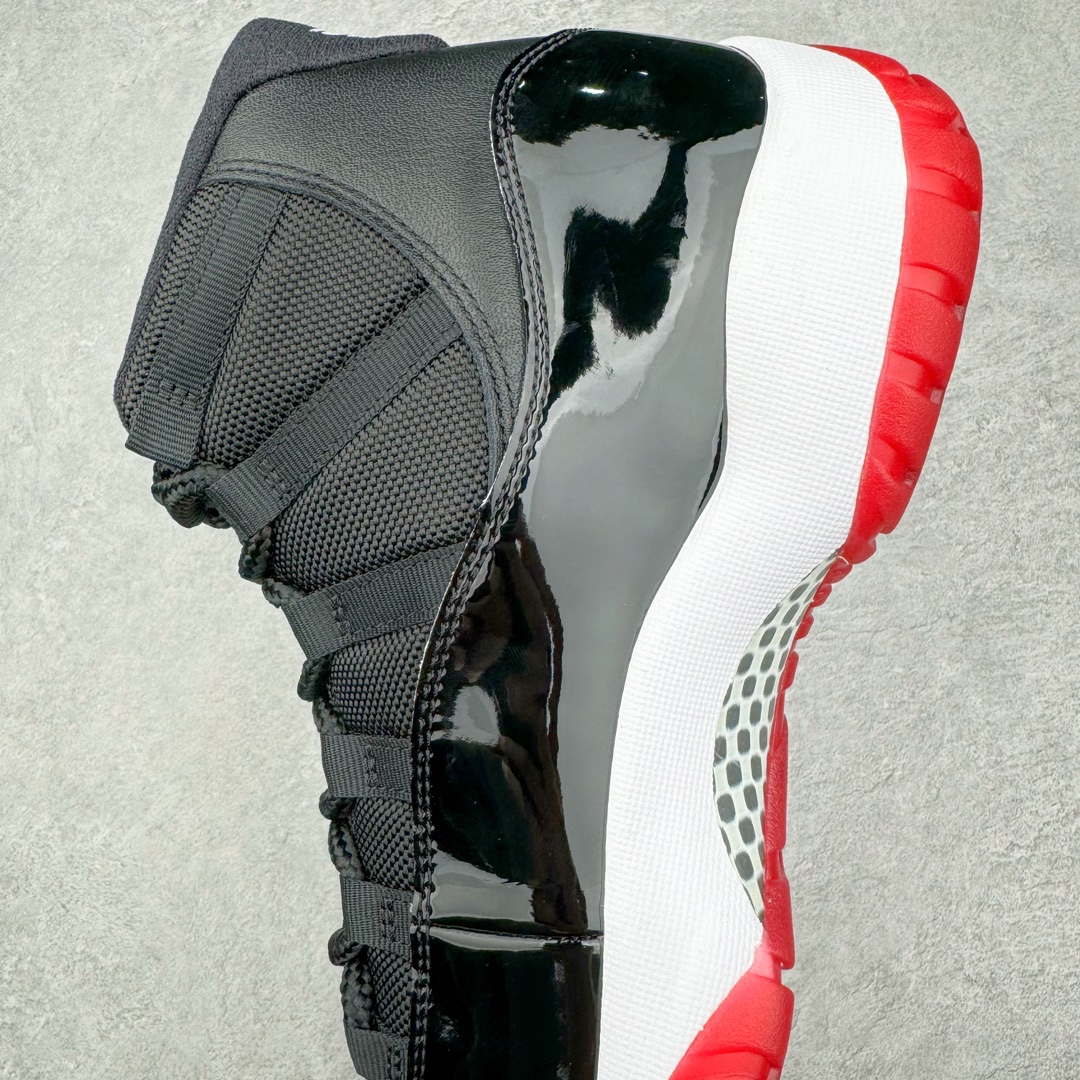 图片[7]-零售💰510 ＃Ljr特供 Air Jordan AJ11 \”Bred\”2019复刻 黑红高帮 378037-061 全新改良批次 圈内最强AJ11系列 恪守真诚 承诺混一赔十 高端零售裸鞋圈特供批次 SZ原厂全套原楦原纸板冲刀磨具开发 原厂皮料加持 原厂港宝加持定型后跟R度完美 同源原厂电绣 飞翼针数密度立体效果一致 百分百一致原鞋 原厂拉帮工艺 针距密度一致 后跟弧度收口自然不对折 极致一眼正品既视感 进口玻璃冲刀皮料裁剪零毛边 全鞋电脑针车工艺 品控清洁度最高QC检验标准 免检产品 原厂订购鞋盒、鞋标、防尘纸、鞋撑、鞋带 追求极致的原厂味道 SIZE：40.5 41 42 42.5 43 44 44.5 45 46 47.5 48.5 编码：by5936010-运动鞋