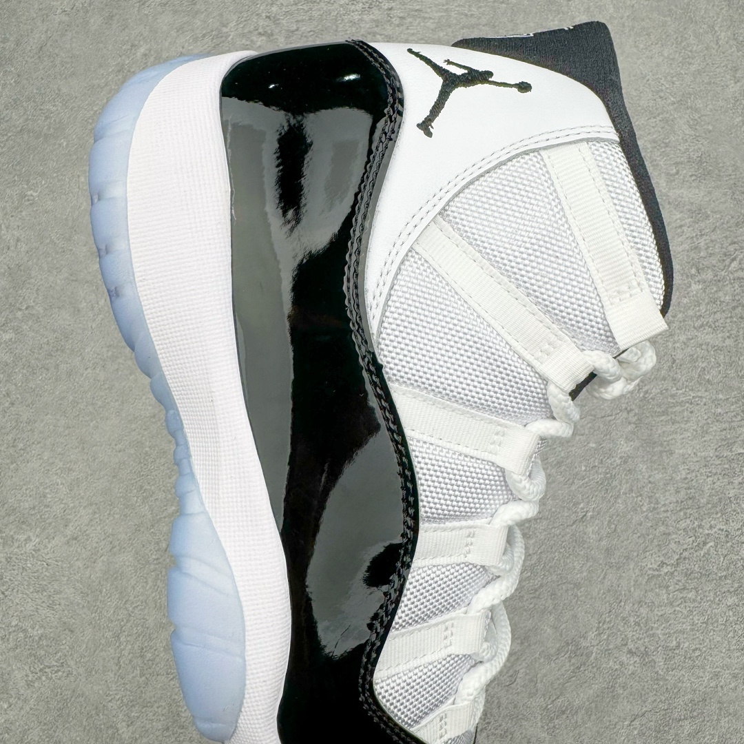 图片[6]-零售💰510 ＃Ljr特供 Air Jordan AJ11 Retro High \”Concord\” 康扣高帮 378037-100 全新改良批次 圈内最强AJ11系列 恪守真诚 承诺混一赔十 高端零售裸鞋圈特供批次 SZ原厂全套原楦原纸板冲刀磨具开发 原厂皮料加持 原厂港宝加持定型后跟R度完美 同源原厂电绣 飞翼针数密度立体效果一致 百分百一致原鞋 原厂拉帮工艺 针距密度一致 后跟弧度收口自然不对折 极致一眼正品既视感 进口玻璃冲刀皮料裁剪零毛边 全鞋电脑针车工艺 品控清洁度最高QC检验标准 免检产品 原厂订购鞋盒、鞋标、防尘纸、鞋撑、鞋带 追求极致的原厂味道 SIZE：40.5 41 42 42.5 43 44 44.5 45 46 47.5 48.5 编码：by5936010-运动鞋