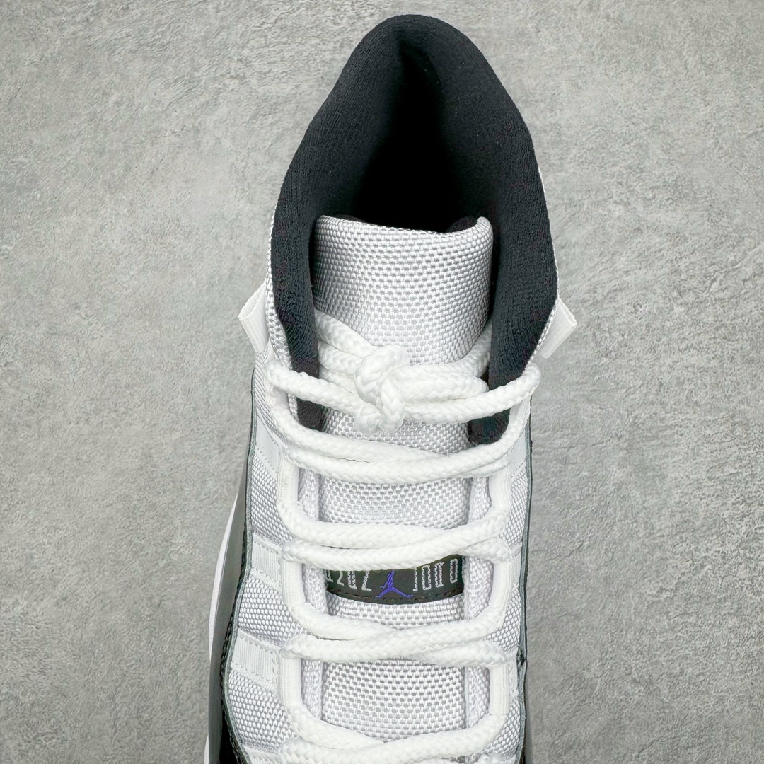 图片[5]-零售💰510 ＃Ljr特供 Air Jordan AJ11 Retro High \”Concord\” 康扣高帮 378037-100 全新改良批次 圈内最强AJ11系列 恪守真诚 承诺混一赔十 高端零售裸鞋圈特供批次 SZ原厂全套原楦原纸板冲刀磨具开发 原厂皮料加持 原厂港宝加持定型后跟R度完美 同源原厂电绣 飞翼针数密度立体效果一致 百分百一致原鞋 原厂拉帮工艺 针距密度一致 后跟弧度收口自然不对折 极致一眼正品既视感 进口玻璃冲刀皮料裁剪零毛边 全鞋电脑针车工艺 品控清洁度最高QC检验标准 免检产品 原厂订购鞋盒、鞋标、防尘纸、鞋撑、鞋带 追求极致的原厂味道 SIZE：40.5 41 42 42.5 43 44 44.5 45 46 47.5 48.5 编码：by5936010-运动鞋