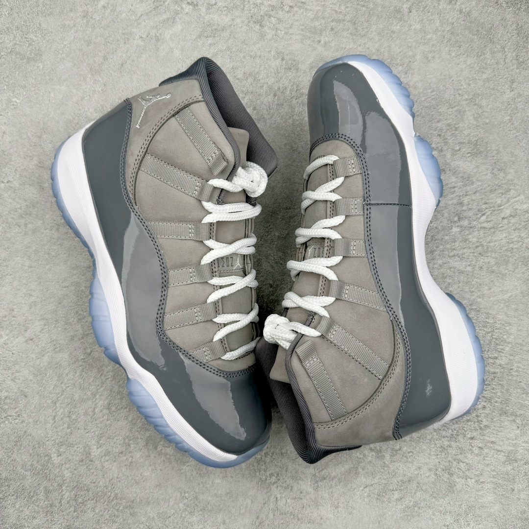 图片[3]-零售💰510 ＃Ljr特供 Air Jordan AJ11 Retro High \”Cool Grey\”酷灰 CT8012-005 全新改良批次 圈内最强AJ11系列 恪守真诚 承诺混一赔十 高端零售裸鞋圈特供批次 SZ原厂全套原楦原纸板冲刀磨具开发 原厂皮料加持 原厂港宝加持定型后跟R度完美 同源原厂电绣 飞翼针数密度立体效果一致 百分百一致原鞋 原厂拉帮工艺 针距密度一致 后跟弧度收口自然不对折 极致一眼正品既视感 进口玻璃冲刀皮料裁剪零毛边 全鞋电脑针车工艺 品控清洁度最高QC检验标准 免检产品 原厂订购鞋盒、鞋标、防尘纸、鞋撑、鞋带 追求极致的原厂味道 SIZE：40.5 41 42 42.5 43 44 44.5 45 46 47.5 48.5 编码：by5936010-运动鞋