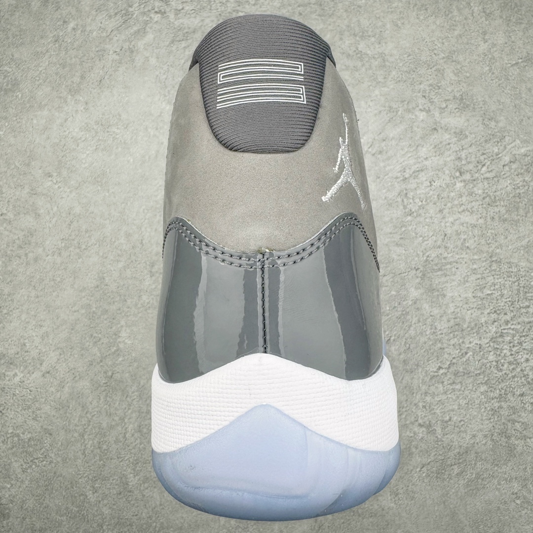 图片[8]-零售💰510 ＃Ljr特供 Air Jordan AJ11 Retro High \”Cool Grey\”酷灰 CT8012-005 全新改良批次 圈内最强AJ11系列 恪守真诚 承诺混一赔十 高端零售裸鞋圈特供批次 SZ原厂全套原楦原纸板冲刀磨具开发 原厂皮料加持 原厂港宝加持定型后跟R度完美 同源原厂电绣 飞翼针数密度立体效果一致 百分百一致原鞋 原厂拉帮工艺 针距密度一致 后跟弧度收口自然不对折 极致一眼正品既视感 进口玻璃冲刀皮料裁剪零毛边 全鞋电脑针车工艺 品控清洁度最高QC检验标准 免检产品 原厂订购鞋盒、鞋标、防尘纸、鞋撑、鞋带 追求极致的原厂味道 SIZE：40.5 41 42 42.5 43 44 44.5 45 46 47.5 48.5 编码：by5936010-运动鞋