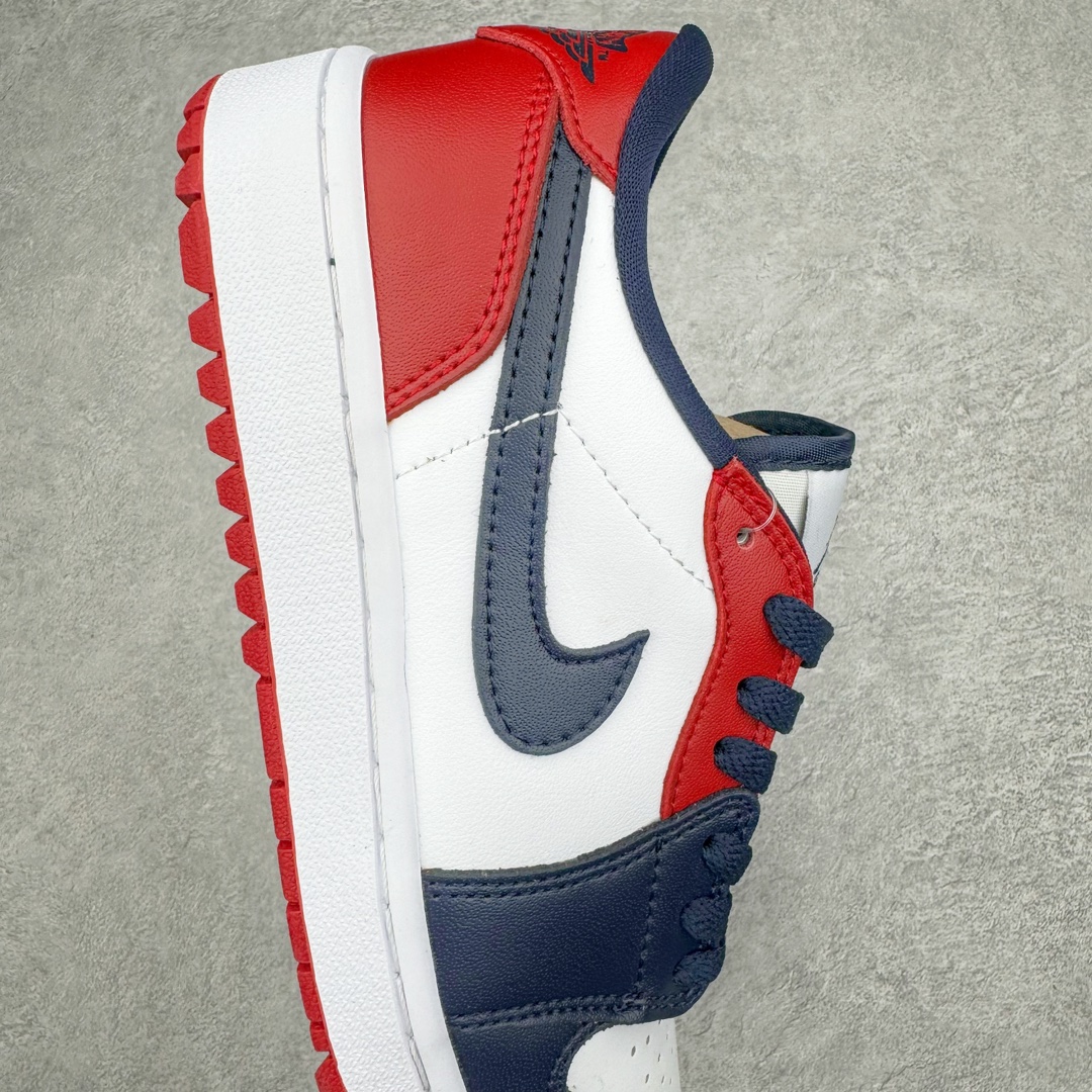 图片[6]-零售💰240 ＃K版 Air Jordan AJ1 Low Golf 高尔夫 蓝红 DD9315-113 全新流水线出品 DT版本唯一平替选择 市场第二梯队最强版 全部原鞋开发 原楦原纸板开发 全鞋电脑针车 原厂内置全掌气垫 原盒内在原标 唯一Zp原版鞋带绑法 免检产品 全新2022版型 全头层皮料 完美零毛边处理 原厂配置全掌气垫 价格定位良心 几十个配色陆续出货 SIZE：36 36.5 37.5 38 38.5 39 40 40.5 41 42 42.5 43 44 44.5 45 46 编码：by2936040-运动鞋