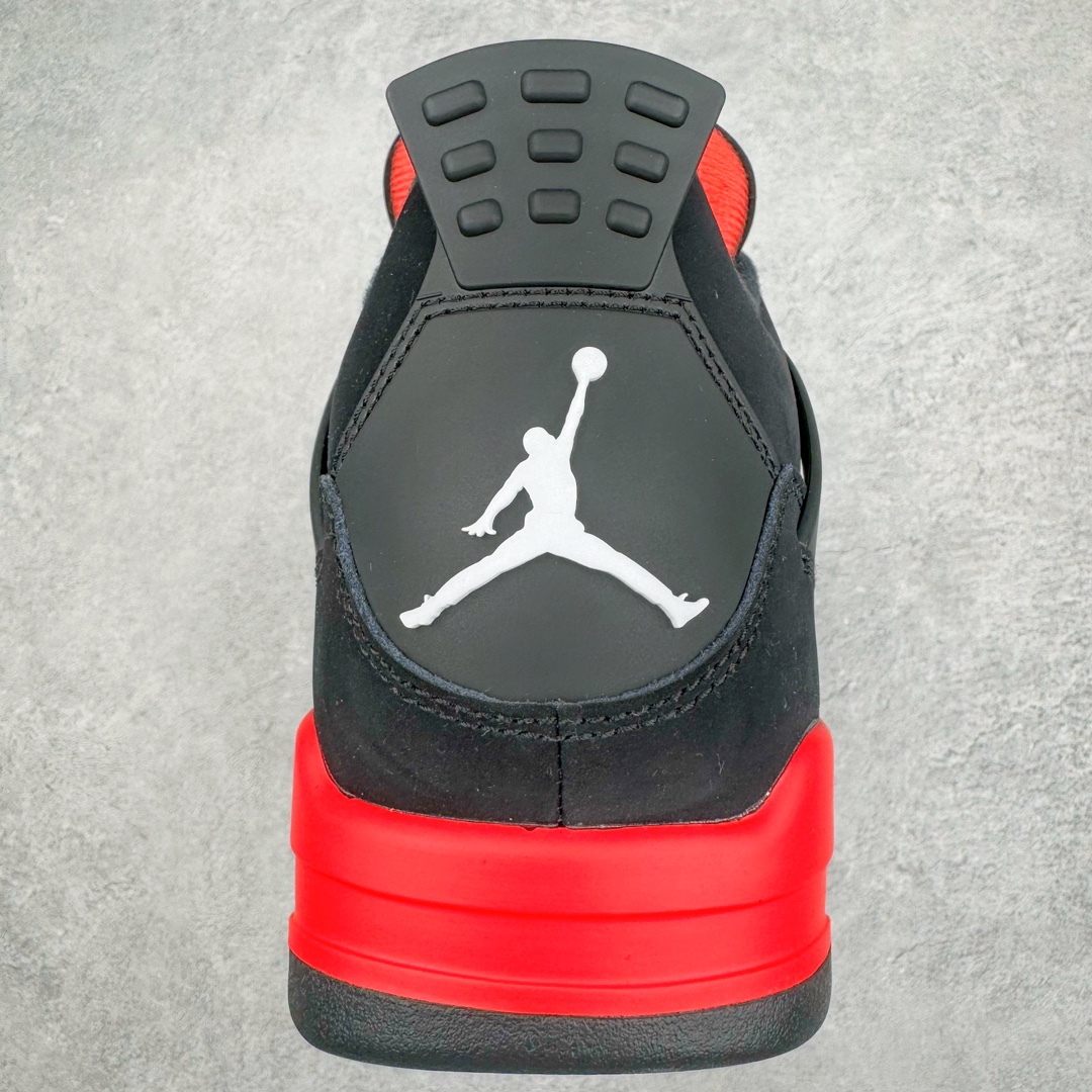 图片[8]-零售💰470 ＃lw纯原 Air Jordan AJ4 Retro \”Red Thunder\” 黑红雷电 CT8527-016 第一梯队最新批次 细节多次校对改良 接近完美 细节达到可过鉴定标准 耗时半年巨作 全套原纸板楦头开发 原厂特供皮料加持 确保原汁原味 完美呈现四代版型 一比一鞋头弧度高度鞋身弧度 数据细节工艺流程均保持原鞋一致 原厂TPU网格鞋带扣 正确内里网布 菱角分明不变形无多余毛边 柔软性质感一致于原鞋 原厂织唛标 原厂飞人电绣工艺 尾指中部跳三针 独家绑鞋带手法 印刷中底布 四线拉帮 米色美纹纸贴合固定 进口港宝加持 后跟自然饱满 全鞋荧光划线卡点 追求极致完美 每一双都是工艺品 多重QC质检 超越公司货的品控标准 实实在在的免检产品 尺码：40 40.5 41 42 42.5 43 44 44.5 45 46 47.5 48.5 编码：by4936070-运动鞋