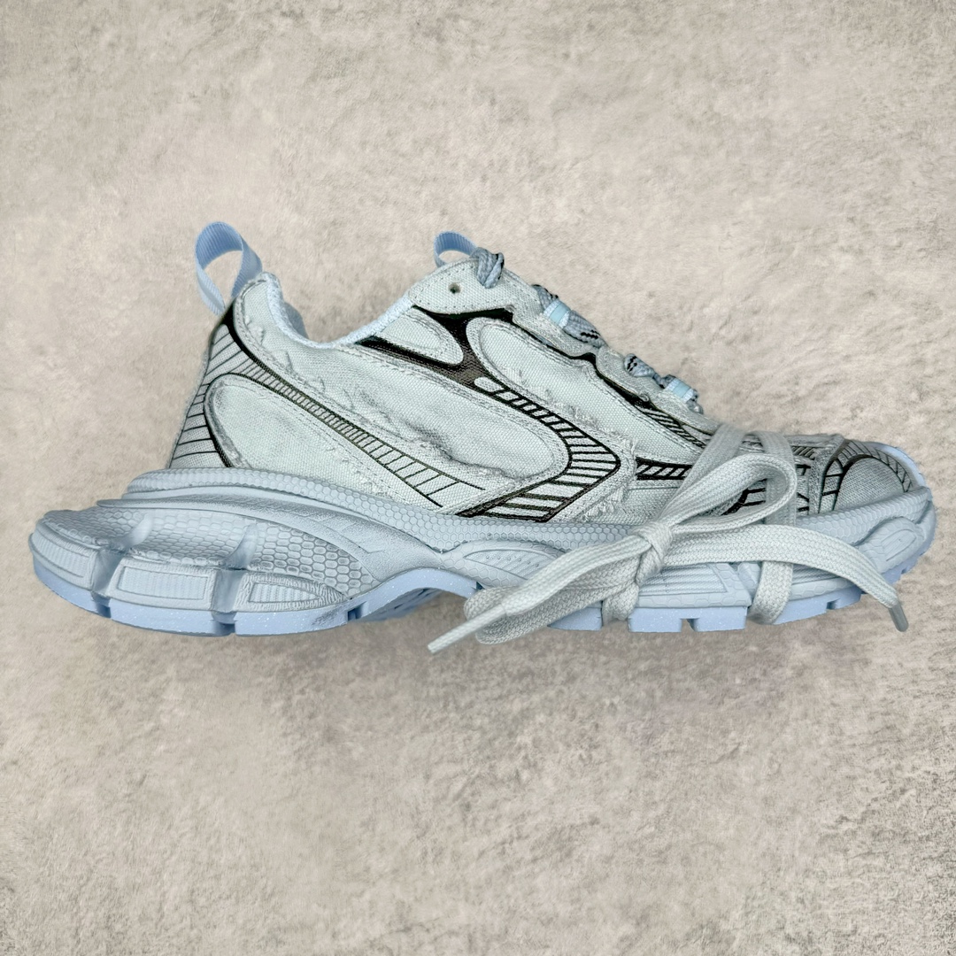 零售💰420 ＃VG零售版 BALENCIAGA 3XL Sneakers 巴黎世家十代网布系带低帮走秀复古老爹鞋 全套原纸板楦头开发 最原汁原味的灵魂版型 全鞋荧光划线卡点 胶水把控整洁度追求极致完美 每一双都是工艺品 多重QC质检 超越公司货的品控标准 实实在在的免检产品 原盒原配 正确字体电绣 粗细、位置、大小正确 侧边TPU 透气孔匹配意产原版 正确分离大底 TPU软底 原版一致大底LOGO 立体感十足 原厂皮料水洗做旧 采购原厂网纱 不含皮革 网布材料和聚氨酯 磨损效果 鞋头边缘和后帮 Balenciaga 徽标 鞋面和后跟凸印尺码 鞋舌 3XL 橡胶品牌标识和反光细节 鞋帮拉袢和鞋舌拉祥 配反光细节 备用鞋带在鞋履前侧 可在穿着前取下 便于不同造型搭配 正常尺码 尺码：35 36 37 38 39 40 41 42 43 44 45 46 编码：by4936020-运动鞋