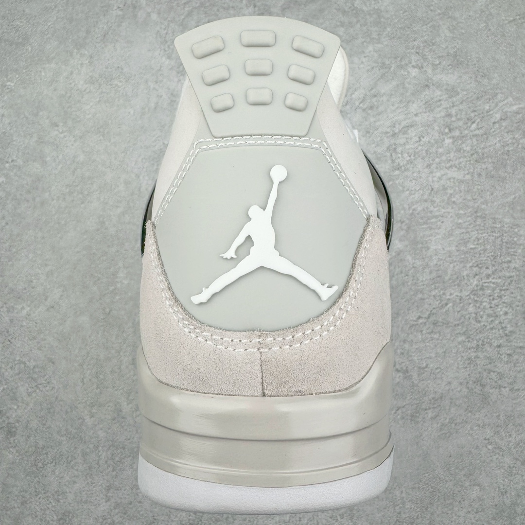 图片[8]-零售💰470 ＃lw纯原 Air Jordan AJ4 Retro 电镀银 AQ9129-001 第一梯队最新批次 细节多次校对改良 接近完美 细节达到可过鉴定标准 耗时半年巨作 全套原纸板楦头开发 原厂特供皮料加持 确保原汁原味 完美呈现四代版型 一比一鞋头弧度高度鞋身弧度 数据细节工艺流程均保持原鞋一致 原厂TPU网格鞋带扣 正确内里网布 菱角分明不变形无多余毛边 柔软性质感一致于原鞋 原厂织唛标 原厂飞人电绣工艺 尾指中部跳三针 独家绑鞋带手法 印刷中底布 四线拉帮 米色美纹纸贴合固定 进口港宝加持 后跟自然饱满 全鞋荧光划线卡点 追求极致完美 每一双都是工艺品 多重QC质检 超越公司货的品控标准 实实在在的免检产品 尺码：40 40.5 41 42 42.5 43 44 44.5 45 46 47.5 48.5 编码：by4936070-运动鞋