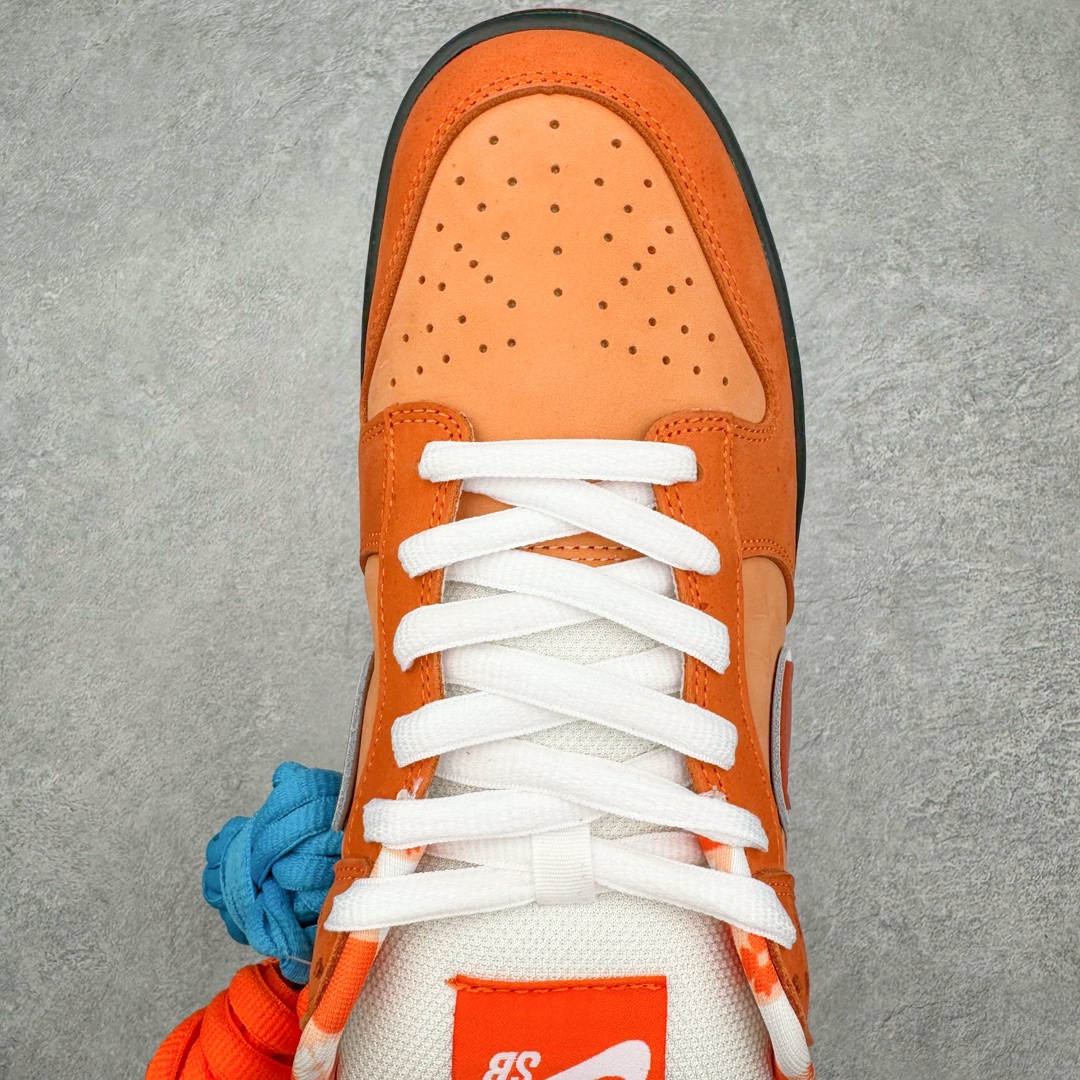 图片[4]-零售💰350 ＃N版纯原 波士顿知名鞋店重磅联名nConcepts x NK SB Dunk Low \”Orange Lobster\” 橙龙虾 FD8776-800 东南亚外贸特供订单 原厂Sadesa D7 皮料 细纹排气孔完全一致 全套原楦原模倾力打造完美版型 独家原厂航空铝磨具打磨大底 鞋头坡度极致还原 无解鞋型 原盒原配 圈内天花板工艺 原厂冲刀 超高清洁度 全鞋零毛边皮料切割 采用原厂百宏鞋带以及原厂百宏织唛舌标 内标可供原厂几率过验 原厂中底布点胶 原厂中底布拉帮走线遵循公司 SIZE：35.5 36 36.5 37.5 38 38.5 39 40 40.5 41 42 42.5 43 44 44.5 45 46 47.5 编码：by3936050-运动鞋