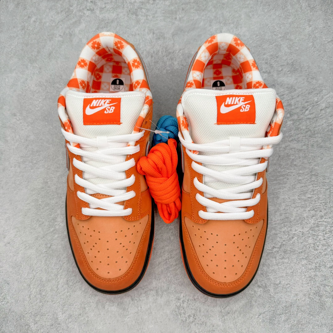 图片[2]-零售💰350 ＃N版纯原 波士顿知名鞋店重磅联名nConcepts x NK SB Dunk Low \”Orange Lobster\” 橙龙虾 FD8776-800 东南亚外贸特供订单 原厂Sadesa D7 皮料 细纹排气孔完全一致 全套原楦原模倾力打造完美版型 独家原厂航空铝磨具打磨大底 鞋头坡度极致还原 无解鞋型 原盒原配 圈内天花板工艺 原厂冲刀 超高清洁度 全鞋零毛边皮料切割 采用原厂百宏鞋带以及原厂百宏织唛舌标 内标可供原厂几率过验 原厂中底布点胶 原厂中底布拉帮走线遵循公司 SIZE：35.5 36 36.5 37.5 38 38.5 39 40 40.5 41 42 42.5 43 44 44.5 45 46 47.5 编码：by3936050-运动鞋