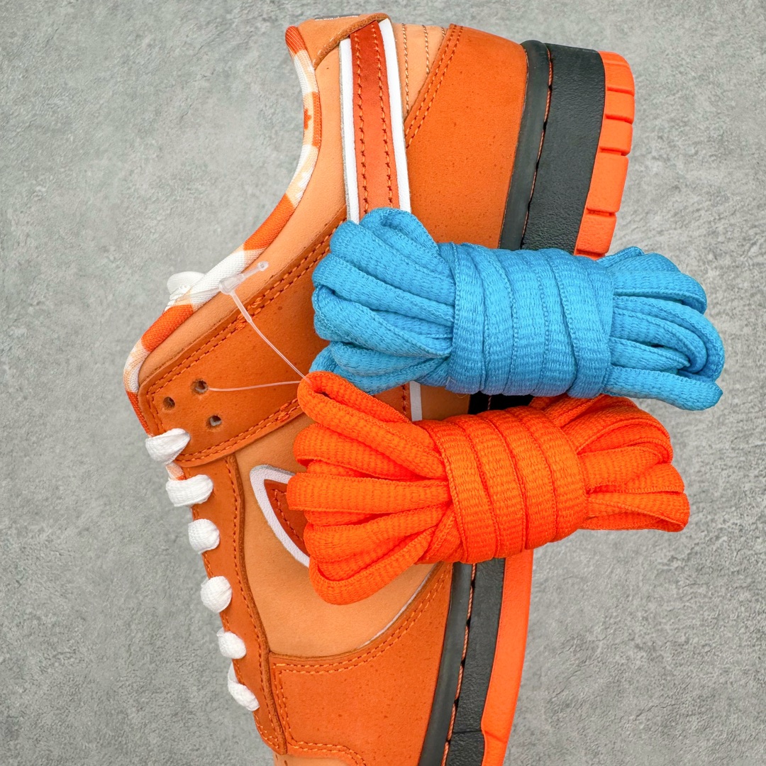 图片[7]-零售💰350 ＃N版纯原 波士顿知名鞋店重磅联名nConcepts x NK SB Dunk Low \”Orange Lobster\” 橙龙虾 FD8776-800 东南亚外贸特供订单 原厂Sadesa D7 皮料 细纹排气孔完全一致 全套原楦原模倾力打造完美版型 独家原厂航空铝磨具打磨大底 鞋头坡度极致还原 无解鞋型 原盒原配 圈内天花板工艺 原厂冲刀 超高清洁度 全鞋零毛边皮料切割 采用原厂百宏鞋带以及原厂百宏织唛舌标 内标可供原厂几率过验 原厂中底布点胶 原厂中底布拉帮走线遵循公司 SIZE：35.5 36 36.5 37.5 38 38.5 39 40 40.5 41 42 42.5 43 44 44.5 45 46 47.5 编码：by3936050-运动鞋