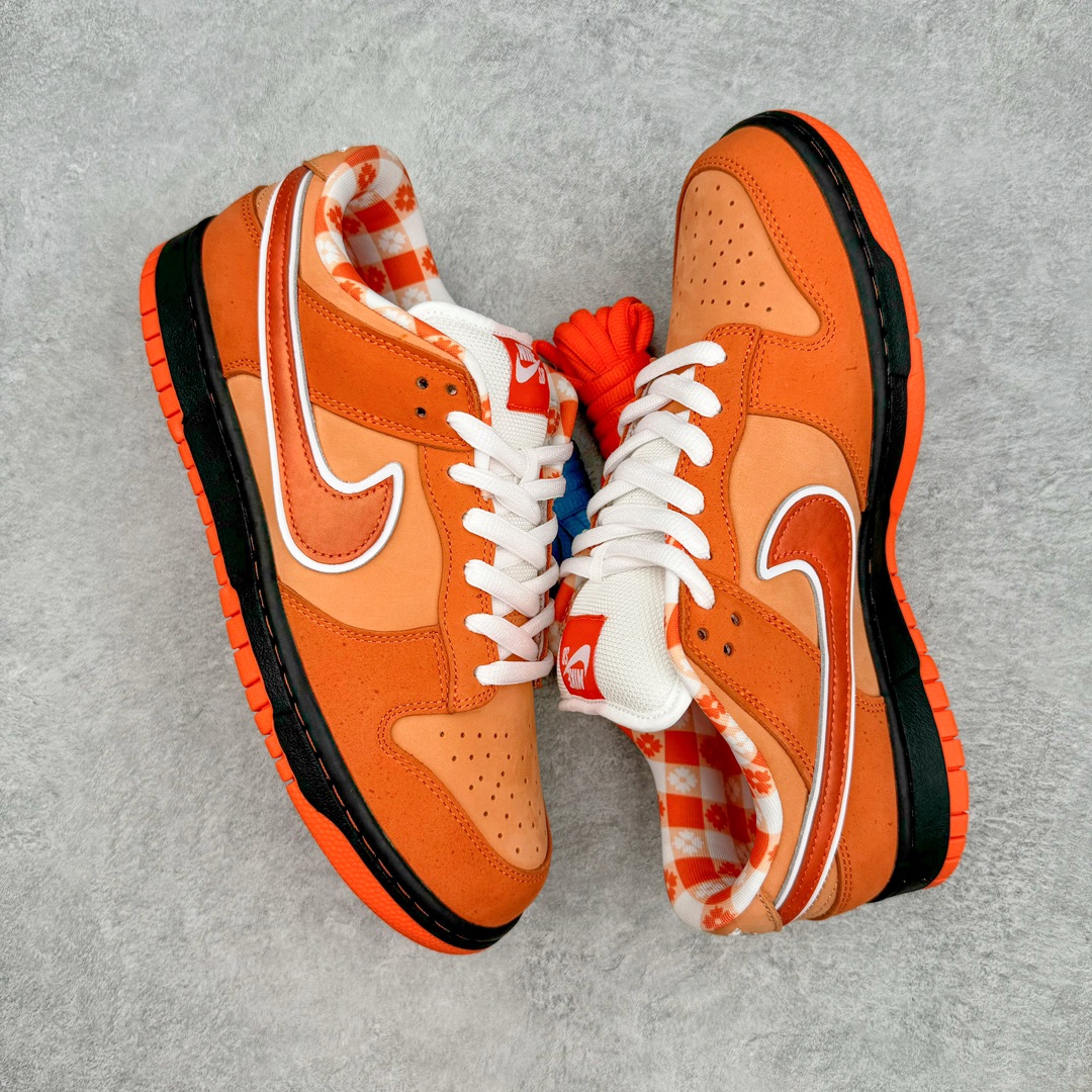 图片[3]-零售💰350 ＃N版纯原 波士顿知名鞋店重磅联名nConcepts x NK SB Dunk Low \”Orange Lobster\” 橙龙虾 FD8776-800 东南亚外贸特供订单 原厂Sadesa D7 皮料 细纹排气孔完全一致 全套原楦原模倾力打造完美版型 独家原厂航空铝磨具打磨大底 鞋头坡度极致还原 无解鞋型 原盒原配 圈内天花板工艺 原厂冲刀 超高清洁度 全鞋零毛边皮料切割 采用原厂百宏鞋带以及原厂百宏织唛舌标 内标可供原厂几率过验 原厂中底布点胶 原厂中底布拉帮走线遵循公司 SIZE：35.5 36 36.5 37.5 38 38.5 39 40 40.5 41 42 42.5 43 44 44.5 45 46 47.5 编码：by3936050-运动鞋