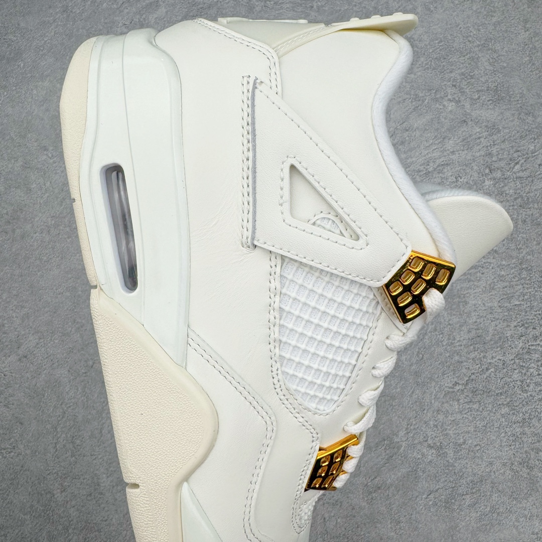 图片[6]-＃DT/R1纯原 Air Jordan AJ4 Retro 盐白金属扣 AQ9129-170 原鞋开发原楦原纸板同源开发 完美呈现乔4的版型 内侧正确双色网格 还原细节 原厂皮料 正确气垫颜色 正确网格工艺 正确拉帮工艺 全鞋原装材料制作 原档案原模具打造 支持全方位与正品对比 尺码：40 40.5 41 42 42.5 43 44 44.5 45 46 47.5 48.5-选品中心