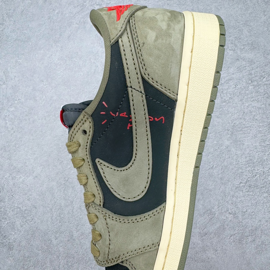 图片[7]-零售💰290 ＃PB Travis Scott x Air Jordan AJ1 Low OG SP TS联名军绿倒钩7.0低帮 DM7866-002 全系列配色 外贸特供批次 新配色不断更新开发 市场中端王者 全套原纸板楦头开发 确保原汁原味 完美呈现一代版型 一比一鞋头弧度高度鞋身弧度 此版本只针对中端市场 细节品控鞋型随意秒杀市面同价位 鞋型完美 不臃肿别扭 头层皮料加持 用料绝不含糊 进口玻璃冲刀皮料裁剪零毛边 电脑针车工艺 超高鞋面清洁度 最高QC检验标准 控制溢胶瑕疵 原盒原配 飞翼3D高频深度立体 工艺方面大到整体鞋型 漏斗收腰 底线拉帮 LOGO立体程度 小到针眼排布 载片对称 冲孔效果 鞋标规范 鞋垫背胶等等 无一不是口碑收割 每双都是一个回头客 SIZE：36 36.5 37.5 38 38.5 39 40 40.5 41 42 42.5 43 44 44.5 45 46 47.5 编码：by2936090-运动鞋