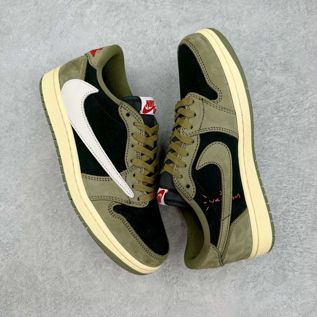 图片[3]-零售💰290 ＃PB Travis Scott x Air Jordan AJ1 Low OG SP TS联名军绿倒钩7.0低帮 DM7866-002 全系列配色 外贸特供批次 新配色不断更新开发 市场中端王者 全套原纸板楦头开发 确保原汁原味 完美呈现一代版型 一比一鞋头弧度高度鞋身弧度 此版本只针对中端市场 细节品控鞋型随意秒杀市面同价位 鞋型完美 不臃肿别扭 头层皮料加持 用料绝不含糊 进口玻璃冲刀皮料裁剪零毛边 电脑针车工艺 超高鞋面清洁度 最高QC检验标准 控制溢胶瑕疵 原盒原配 飞翼3D高频深度立体 工艺方面大到整体鞋型 漏斗收腰 底线拉帮 LOGO立体程度 小到针眼排布 载片对称 冲孔效果 鞋标规范 鞋垫背胶等等 无一不是口碑收割 每双都是一个回头客 SIZE：36 36.5 37.5 38 38.5 39 40 40.5 41 42 42.5 43 44 44.5 45 46 47.5 编码：by2936090-运动鞋