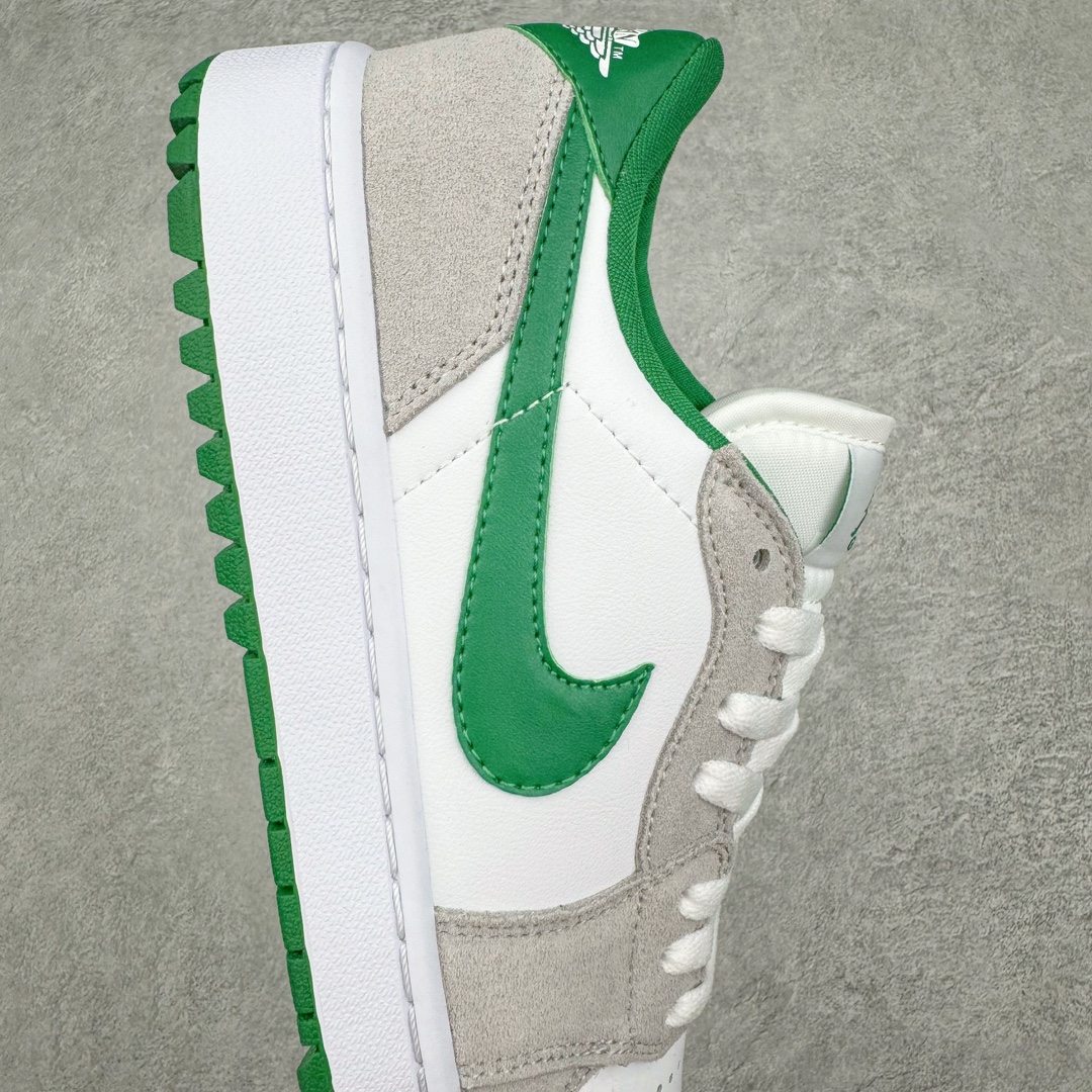 图片[6]-零售💰240 ＃K版 Air Jordan AJ1 Low Golf 高尔夫 灰绿 DD9315-112 全新流水线出品 DT版本唯一平替选择 市场第二梯队最强版 全部原鞋开发 原楦原纸板开发 全鞋电脑针车 原厂内置全掌气垫 原盒内在原标 唯一Zp原版鞋带绑法 免检产品 全新2022版型 全头层皮料 完美零毛边处理 原厂配置全掌气垫 价格定位良心 几十个配色陆续出货 SIZE：36 36.5 37.5 38 38.5 39 40 40.5 41 42 42.5 43 44 44.5 45 46 编码：by2936040-运动鞋