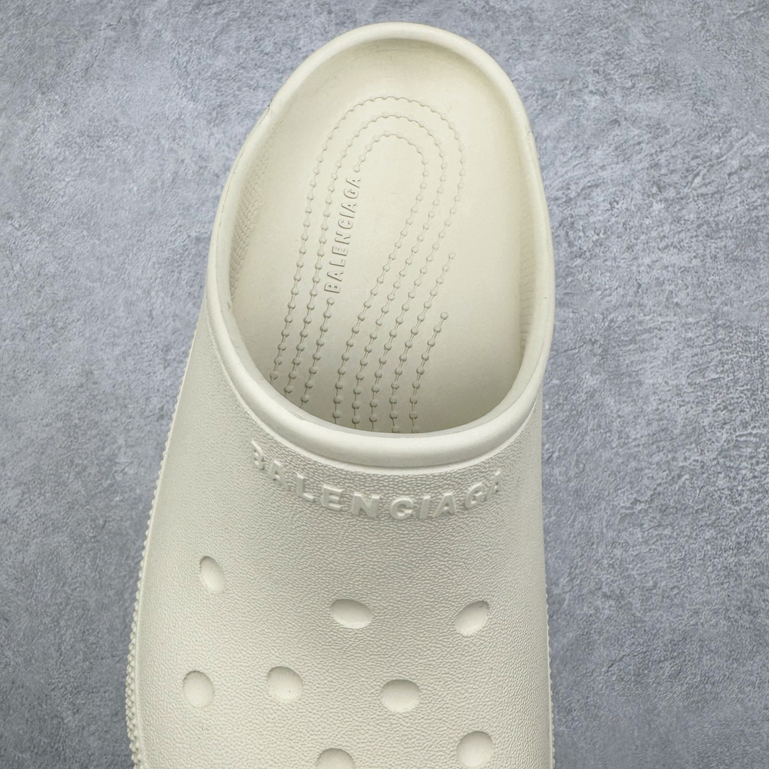 图片[5]-零售💰190 BALENCIAGA  x Crocs™ Cruise Platform Mule Sandals 克鲁斯系列穆勒风松糕厚底沙滩涉水百搭休闲包头式凉拖鞋式凉鞋 软包无鞋盒 卡骆驰联名巴黎世家 采用全新开发双层超轻95%(注塑)EVA塑料上下层组合模具,5%泡沫塑料发泡缓震物料 明显外增高7.0cm厘米效果 尺码：35 36 37 38 39 编码：Bby1936090-运动鞋