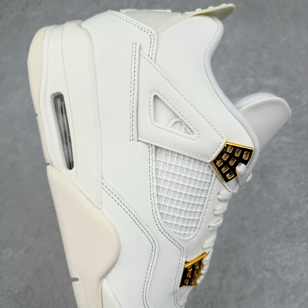 图片[6]-零售💰470 ＃lw纯原 Air Jordan AJ4 Retro 盐白金属扣 AQ9129-170 第一梯队最新批次 细节多次校对改良 接近完美 细节达到可过鉴定标准 耗时半年巨作 全套原纸板楦头开发 原厂特供皮料加持 确保原汁原味 完美呈现四代版型 一比一鞋头弧度高度鞋身弧度 数据细节工艺流程均保持原鞋一致 原厂TPU网格鞋带扣 正确内里网布 菱角分明不变形无多余毛边 柔软性质感一致于原鞋 原厂织唛标 原厂飞人电绣工艺 尾指中部跳三针 独家绑鞋带手法 印刷中底布 四线拉帮 米色美纹纸贴合固定 进口港宝加持 后跟自然饱满 全鞋荧光划线卡点 追求极致完美 每一双都是工艺品 多重QC质检 超越公司货的品控标准 实实在在的免检产品 尺码：40 40.5 41 42 42.5 43 44 44.5 45 46 47.5 48.5 编码：by4936070-运动鞋