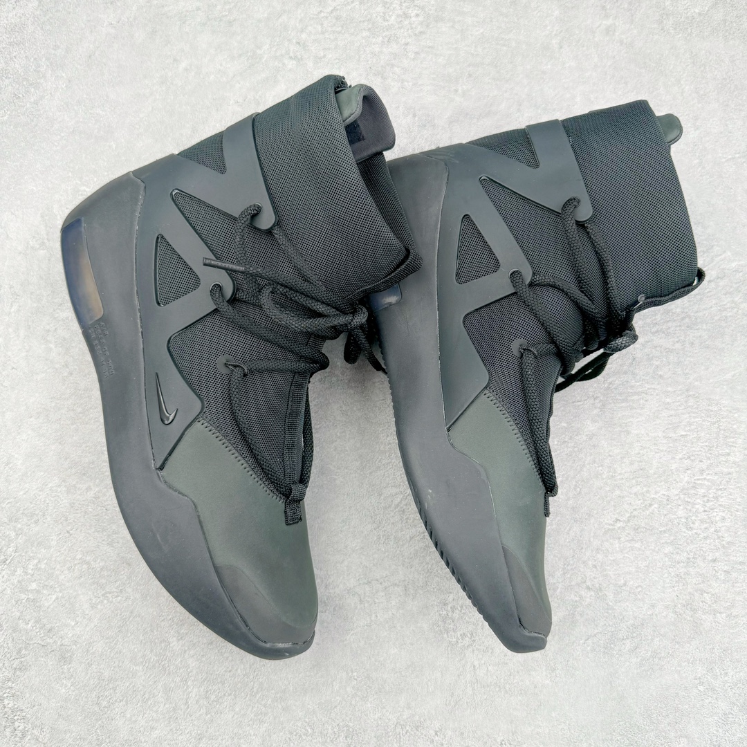 图片[3]-零售💰450 ＃KX纯原 Fear of God x NK Air Fear of God 1 FOG联名高街复古篮球鞋 黑色 AR4237-005 全新外贸特供私人订单 重金购入原鞋 全套原档案原纸板开发 鞋面采用原厂材质 搭配原装网面 百万原厂磨具开模 进口TPU框架设计 中底搭载 双层 Zoom Air 气垫科技 缓震脚感舒适度 完美匹配球王战靴 同步官方包装配件 附赠原装高端鞋袋 每只鞋和配件拥有一个液态银独立包装 从鞋型到材质到细节到配件 一切遵循公司货原鞋标准打造 完全原汁原味呈现 鞋码：42 43 44 44.5 45 编码：by4936050-运动鞋