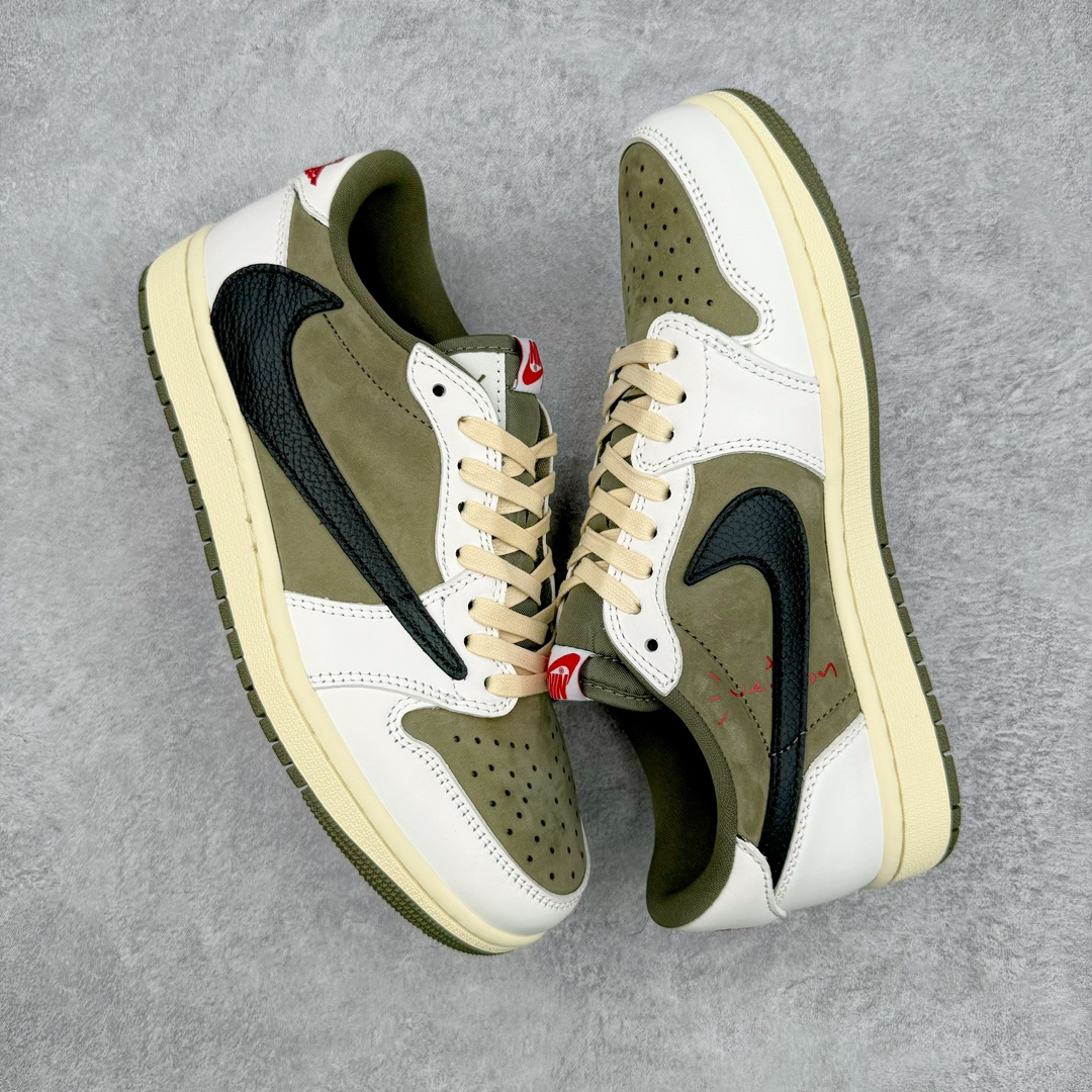 图片[3]-零售💰290 ＃PB Travis Scott x Air Jordan AJ1 Low OG SP TS联名军绿倒钩低帮 DM7866-200 全系列配色 外贸特供批次 新配色不断更新开发 市场中端王者 全套原纸板楦头开发 确保原汁原味 完美呈现一代版型 一比一鞋头弧度高度鞋身弧度 此版本只针对中端市场 细节品控鞋型随意秒杀市面同价位 鞋型完美 不臃肿别扭 头层皮料加持 用料绝不含糊 进口玻璃冲刀皮料裁剪零毛边 电脑针车工艺 超高鞋面清洁度 最高QC检验标准 控制溢胶瑕疵 原盒原配 飞翼3D高频深度立体 工艺方面大到整体鞋型 漏斗收腰 底线拉帮 LOGO立体程度 小到针眼排布 载片对称 冲孔效果 鞋标规范 鞋垫背胶等等 无一不是口碑收割 每双都是一个回头客 SIZE：36 36.5 37.5 38 38.5 39 40 40.5 41 42 42.5 43 44 44.5 45 46 47.5 编码：by2936090-运动鞋