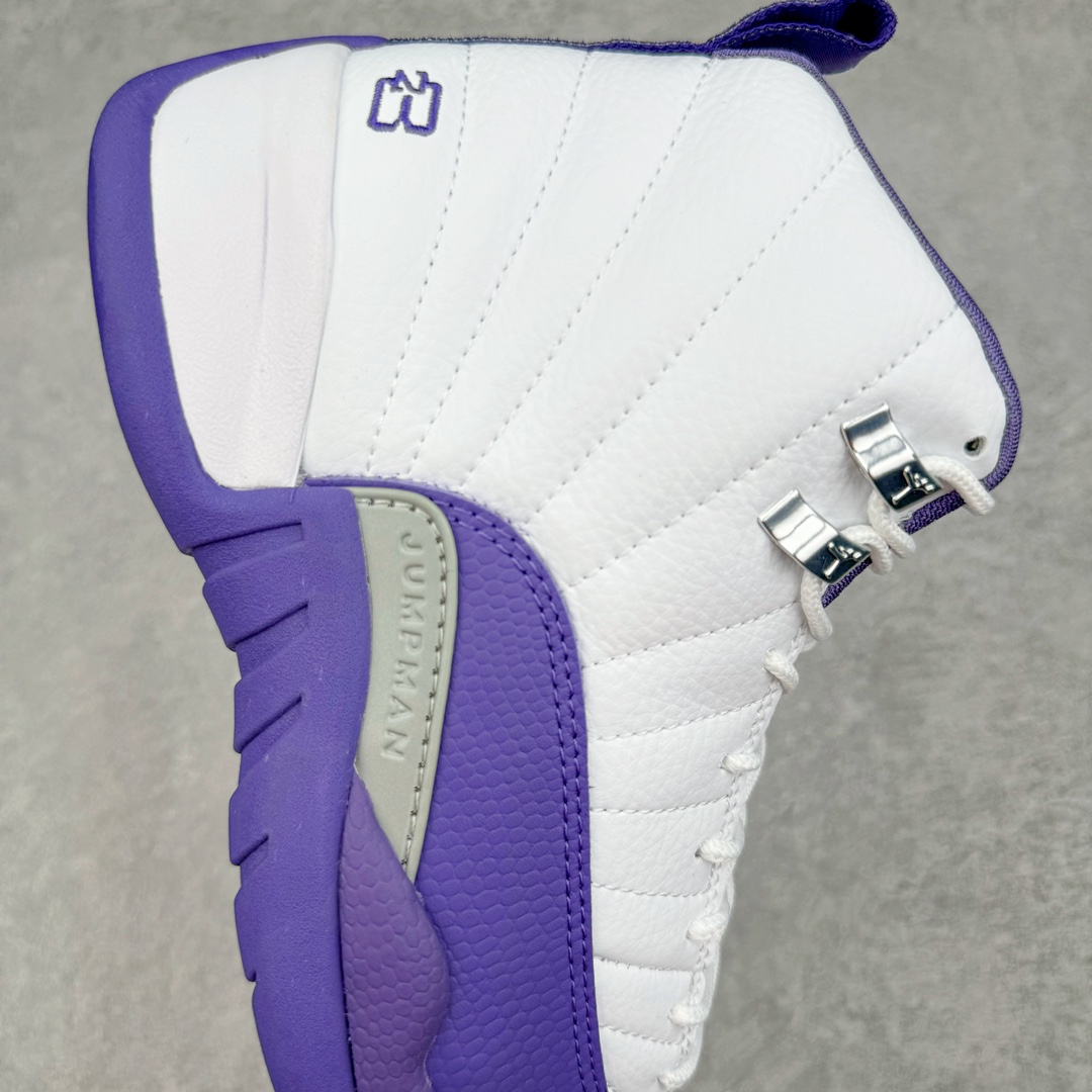 图片[6]-零售💰320 ＃JH外贸版 Air Jordan AJ12 Retro 白紫 货号：CT8013-150 原楦原纸板开发 原汁原味12代鞋型 进口头层皮料 用料绝不含糊 原盒原配 平台外单特供 极限压缩成本 最直接的单价 独家供应开发至49码 SIZE：40 40.5 41 42 42.5 43 44 44.5 45 45.5 46 47.5 48 49 编码：Xby3936020-运动鞋