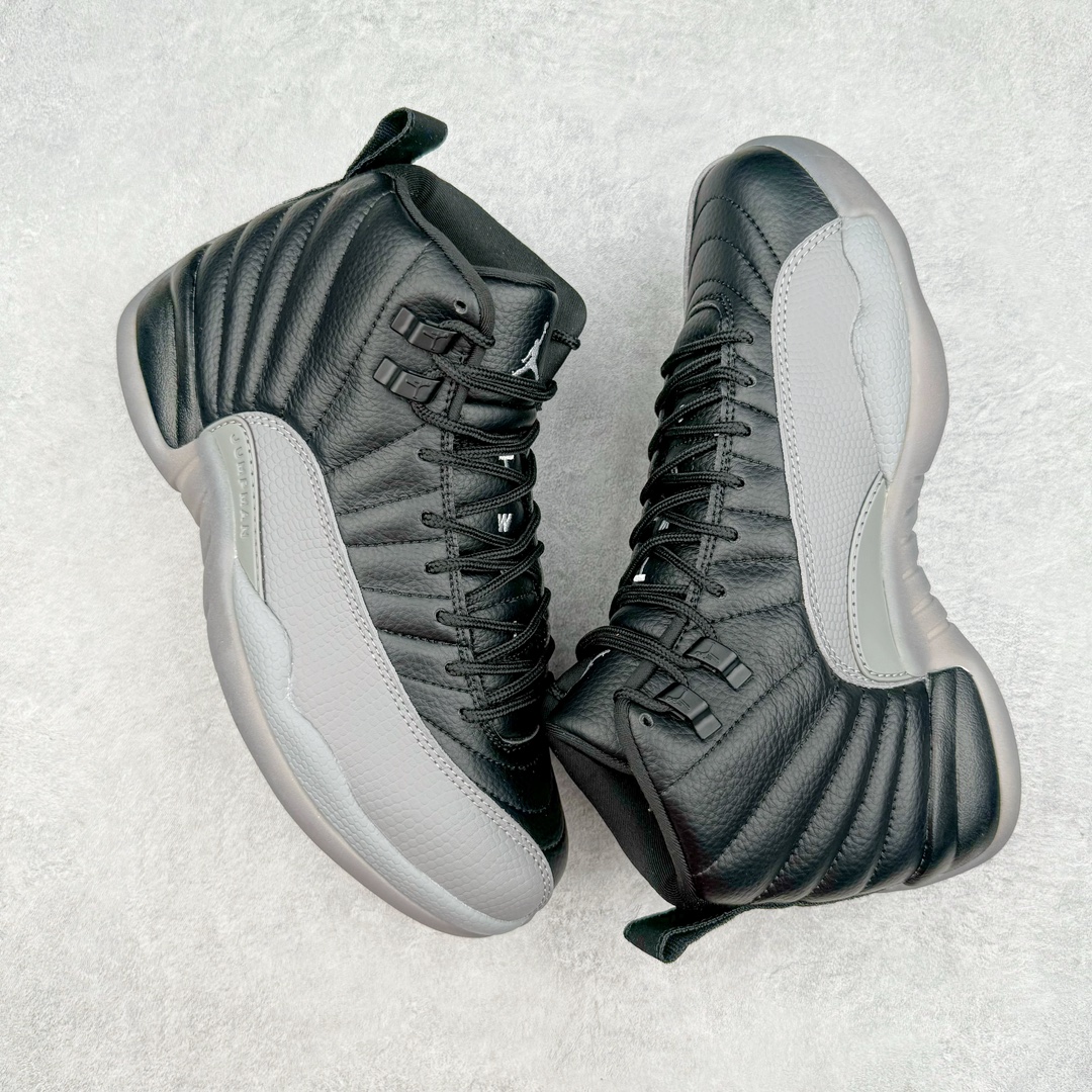 图片[3]-零售💰320 ＃JH外贸版 Air Jordan AJ12 Retro 黑灰 货号：CT8013-019 原楦原纸板开发 原汁原味12代鞋型 进口头层皮料 用料绝不含糊 原盒原配 平台外单特供 极限压缩成本 最直接的单价 独家供应开发至49码 SIZE：40 40.5 41 42 42.5 43 44 44.5 45 45.5 46 47.5 48 49 编码：Xby3936020-运动鞋