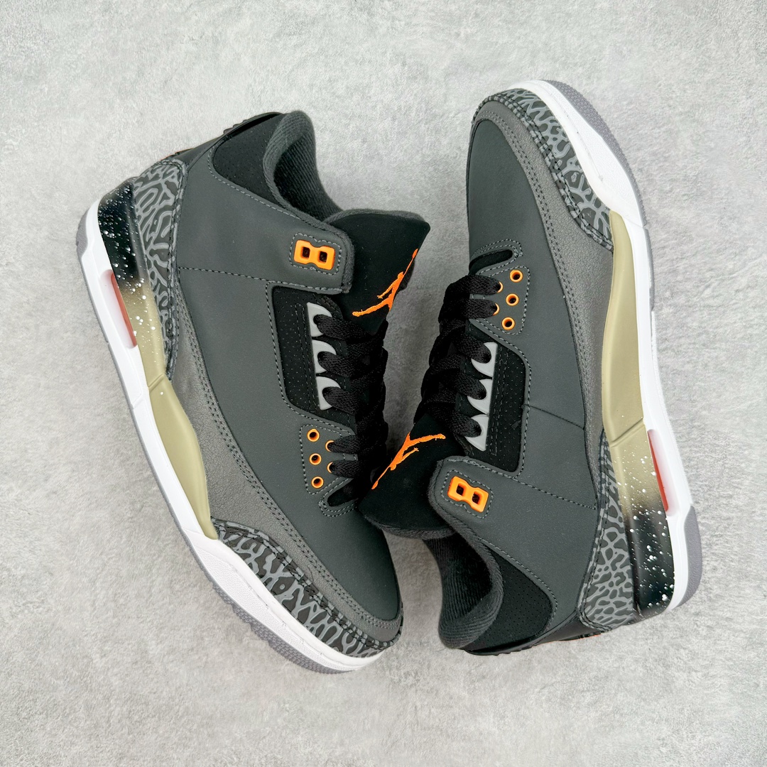 图片[3]-零售💰200 ＃FQ福利特价‼Air Jordan AJ3 系列 口碑大厂出品 原纸板楦头开发 定制优质皮料 完美鞋型匹配公司货 正确TPU鞋舌锁扣 最新原厂底模 大底卡色咬花完美 鞋柜必备鞋款 终端现货供应 尺码：36 36.5 37.5 38 38.5 39 40 40.5 41 42 42.5 43 44 44.5 45 46 47.5 编码：yby2936000-运动鞋