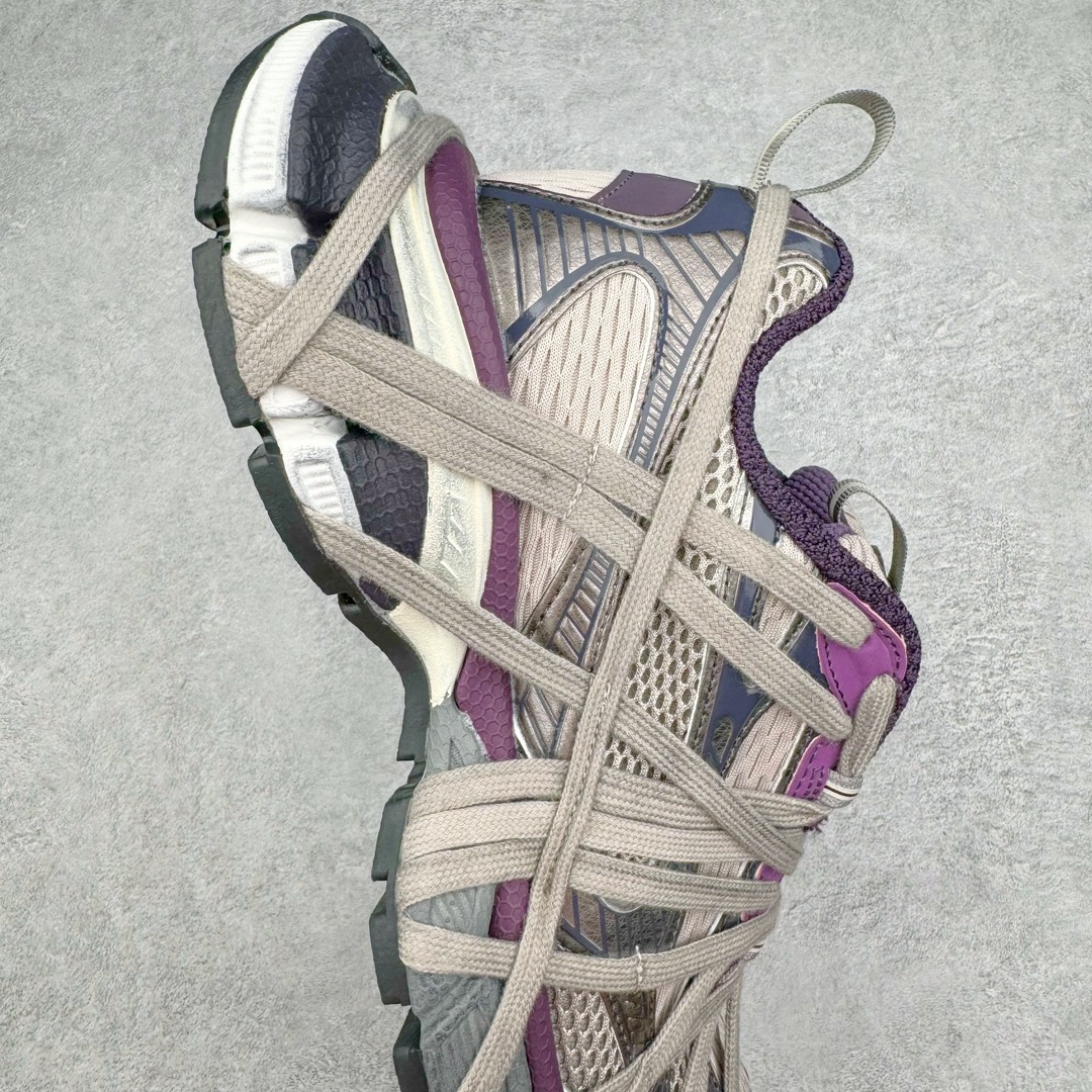 图片[6]-＃纯原 BALENCIAGA 3XL Sneakers 巴黎世家十代网布系带低帮走秀复古老爹鞋 全套原纸板楦头开发 最原汁原味的灵魂版型 全鞋荧光划线卡点 胶水把控整洁度追求极致完美 每一双都是工艺品 多重QC质检 超越公司货的品控标准 实实在在的免检产品 原盒原配 正确字体电绣 粗细、位置、大小正确 侧边TPU 透气孔匹配意产原版 正确分离大底 TPU软底 原版一致大底LOGO 立体感十足 原厂皮料水洗做旧 采购原厂网纱 不含皮革 网布材料和聚氨酯 磨损效果 鞋头边缘和后帮 Balenciaga 徽标 鞋面和后跟凸印尺码 鞋舌 3XL 橡胶品牌标识和反光细节 鞋帮拉袢和鞋舌拉祥 配反光细节 备用鞋带在鞋履前侧 可在穿着前取下 便于不同造型搭配 偏大一码 尺码：35 36 37 38 39 40 41 42 43 44 45 46-选品中心