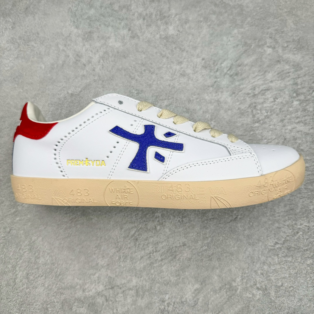 Premiata Timeless Trainers 低帮百搭休闲板鞋 意大利高奢鞋履品牌·普瑞米亚达 PREMIATA依据国际高标准 使用意大利面料和精致皮革制造运动鞋 根据不同的型号 采用世界各地优质技术供应商提供的鞋底 PREMIATA致力于将传统制鞋方法 以及高科技研发成果融入鞋履设计中 这个创立于1885年的制鞋品牌 通过对历史进行现代演绎 以极度热忱和无限创意打造出一款款鞋履作品 是顶级意大利手工艺代表 尺码：38/46-选品中心