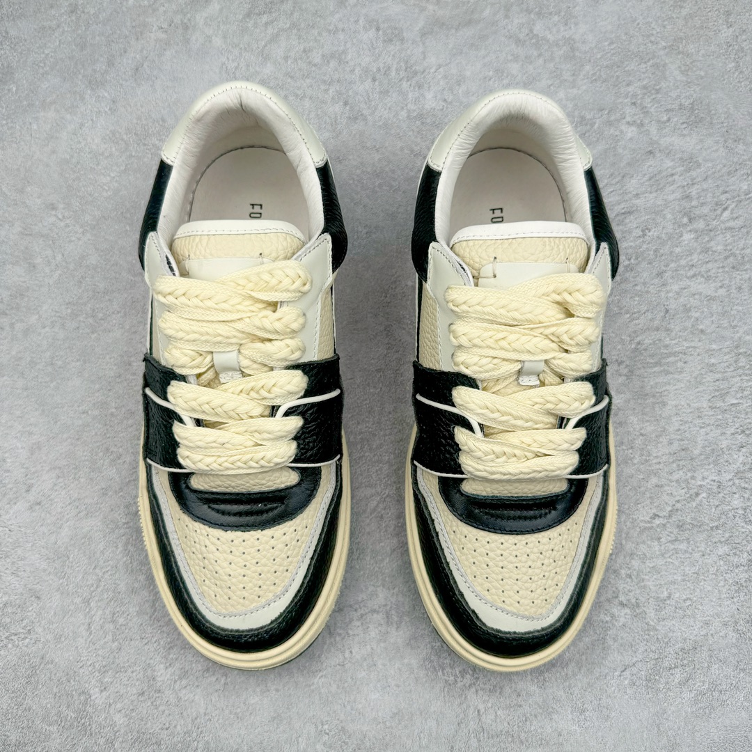 图片[2]-FOOT INDUSTRY Basketball 90s Sneakers 足下工业系列粗麻绳鞋带情侣经典复古低帮百搭休闲运动篮球板鞋 配置精致礼盒装 原楦型原数据纸板开发 采用原装荔枝纹头层牛皮鞋面材质 柔顺毛巾布料贴合缓震EVA乳胶鞋垫 鞋底内侧嵌入树膏真皮,贴敷耐磨增高效果橡胶大底❗️ 尺码：36 37 38 39 40 41 42 43 44 45-选品中心