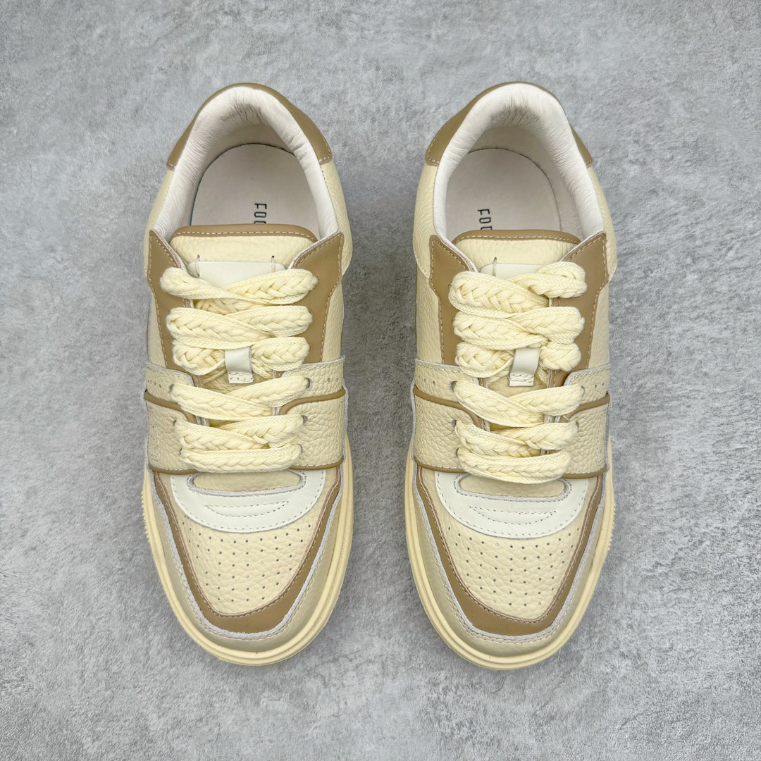 图片[2]-FOOT INDUSTRY Basketball 90s Sneakers 足下工业系列粗麻绳鞋带情侣经典复古低帮百搭休闲运动篮球板鞋 配置精致礼盒装 原楦型原数据纸板开发 采用原装荔枝纹头层牛皮鞋面材质 柔顺毛巾布料贴合缓震EVA乳胶鞋垫 鞋底内侧嵌入树膏真皮,贴敷耐磨增高效果橡胶大底❗️ 尺码：36 37 38 39 40 41 42 43 44 45-选品中心