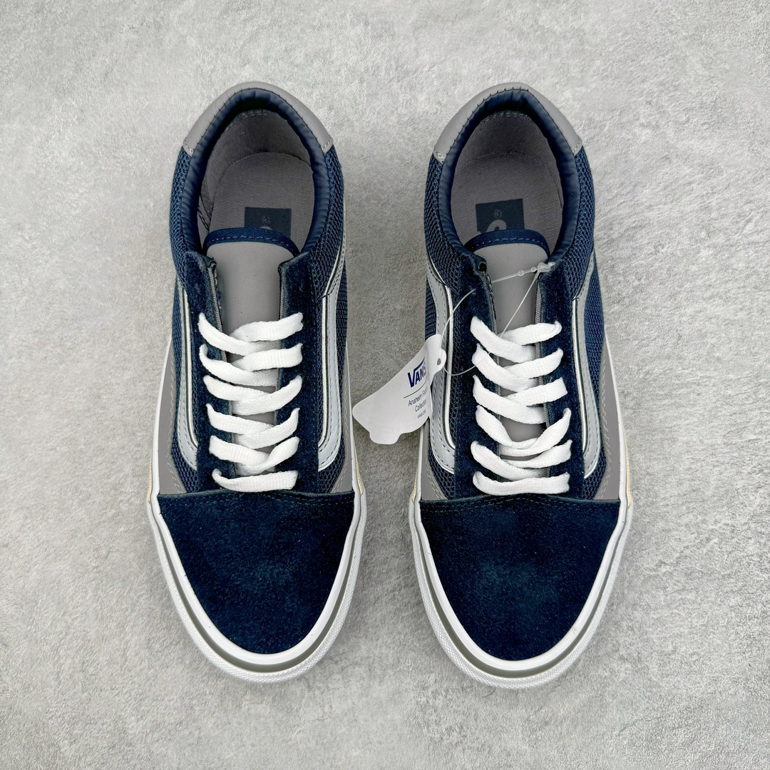 图片[2]-Vans TDC Tokyo Design Collective Old Skool Slip-On 拼接系列 Premium高阶支线 鞋款设计受到 90年代复古跑鞋的启发，鞋面大面积使用尼龙网眼材质与皮革、麂皮材质拼贴组合，再搭配上简约的配色风格，体现纯正的日潮简约而又精致的设计风格。 货号：VN000MXHDT4 货号：VN000MY4DT4 尺码：35-44（36.5 38.5 40.5 42.5）-选品中心