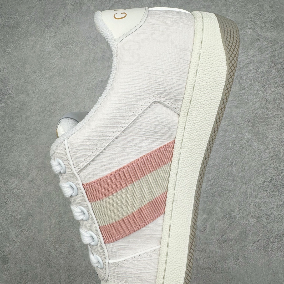 图片[7]-💰260 ＃纯原福利‼Gucci Distressed Screener sneaker 古驰小脏鞋系列经典原型复古百搭做旧老爹板鞋/复古学院风 怀旧版 原厂订单 目前市面最强＃官网同步最新满天星礼盒全套包装 高端零售海外实体专供 ‬混卖版 渠‮原道‬装 全身20几个细节点全部做到一致还原 吊打市面所有版本 原版做旧 右脚鞋侧嵌入NFC防伪芯片装置＋鞋盒标二唯码扫描 秒进官网 秒杀市面任何版本 原装意大利进口 里外全皮 全套包装 全头层顶级软牛皮 广东代工出品 原档原标原盒  随意对比任何版本 Size：35 36 37 38 39 40 41 42 43 44 45 编码：Fby3936030-运动鞋