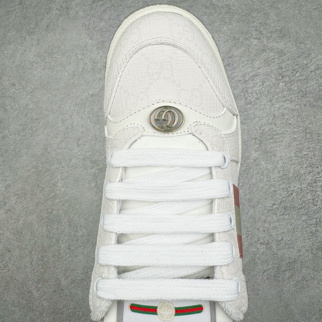 图片[4]-💰260 ＃纯原福利‼Gucci Distressed Screener sneaker 古驰小脏鞋系列经典原型复古百搭做旧老爹板鞋/复古学院风 怀旧版 原厂订单 目前市面最强＃官网同步最新满天星礼盒全套包装 高端零售海外实体专供 ‬混卖版 渠‮原道‬装 全身20几个细节点全部做到一致还原 吊打市面所有版本 原版做旧 右脚鞋侧嵌入NFC防伪芯片装置＋鞋盒标二唯码扫描 秒进官网 秒杀市面任何版本 原装意大利进口 里外全皮 全套包装 全头层顶级软牛皮 广东代工出品 原档原标原盒  随意对比任何版本 Size：35 36 37 38 39 40 41 42 43 44 45 编码：Fby3936030-运动鞋