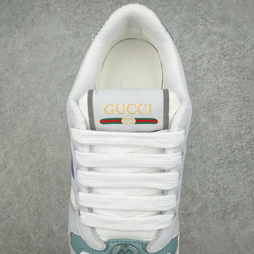 图片[5]-＃纯原福利 Gucci Distressed Screener sneaker 古驰小脏鞋系列经典原型复古百搭做旧老爹板鞋/复古学院风 怀旧版 原厂订单 目前市面最强＃官网同步最新满天星礼盒全套包装 高端零售海外实体专供 ‬混卖版 渠‮原道‬装 全身20几个细节点全部做到一致还原 吊打市面所有版本 原版做旧 右脚鞋侧嵌入NFC防伪芯片装置＋鞋盒标二唯码扫描 秒进官网 秒杀市面任何版本 原装意大利进口 里外全皮 全套包装 全头层顶级软牛皮 广东代工出品 原档原标原盒 随意对比任何版本 尺码：35 36 37 38 39 40 41 42 43 44 45-选品中心