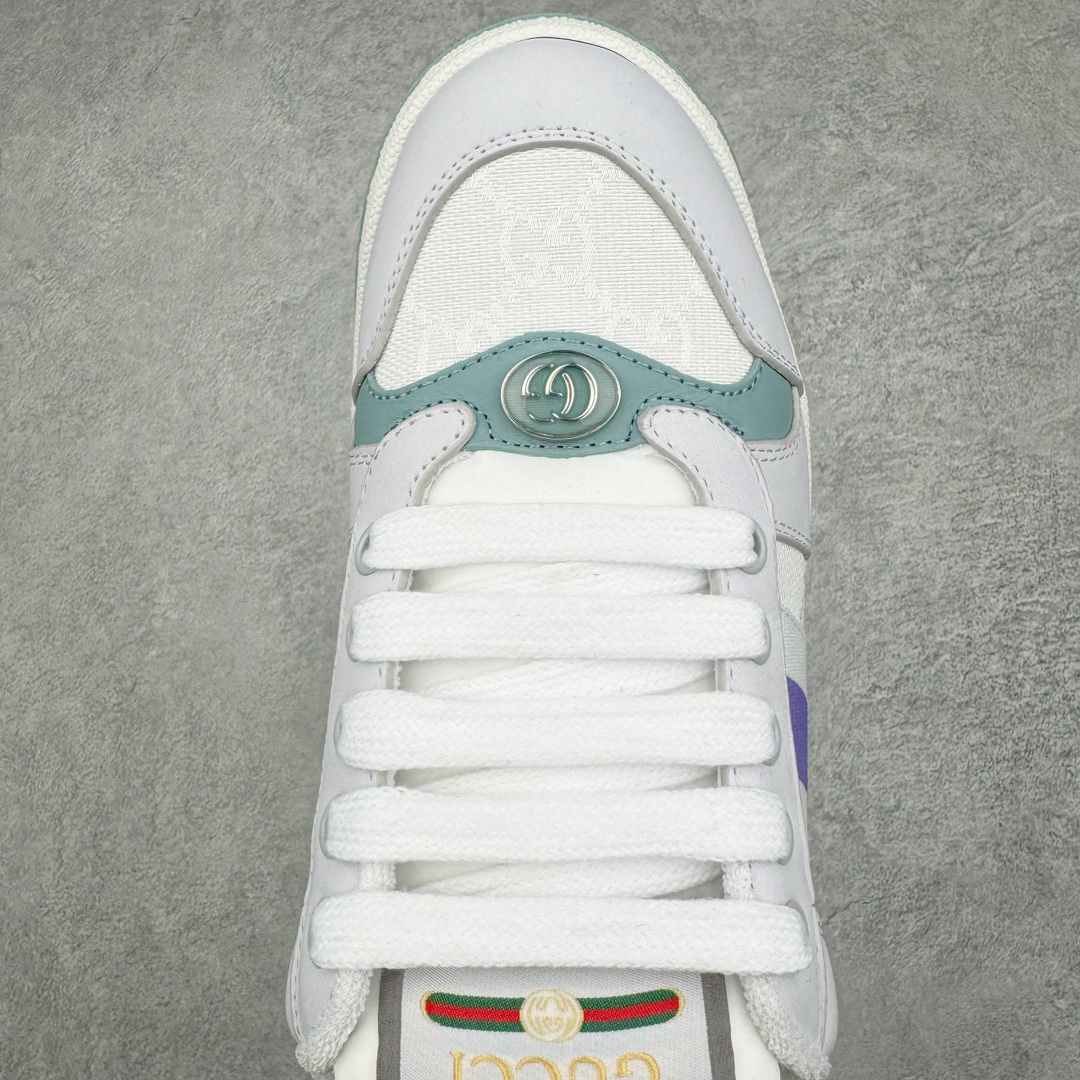 图片[4]-＃纯原福利 Gucci Distressed Screener sneaker 古驰小脏鞋系列经典原型复古百搭做旧老爹板鞋/复古学院风 怀旧版 原厂订单 目前市面最强＃官网同步最新满天星礼盒全套包装 高端零售海外实体专供 ‬混卖版 渠‮原道‬装 全身20几个细节点全部做到一致还原 吊打市面所有版本 原版做旧 右脚鞋侧嵌入NFC防伪芯片装置＋鞋盒标二唯码扫描 秒进官网 秒杀市面任何版本 原装意大利进口 里外全皮 全套包装 全头层顶级软牛皮 广东代工出品 原档原标原盒 随意对比任何版本 尺码：35 36 37 38 39 40 41 42 43 44 45-选品中心