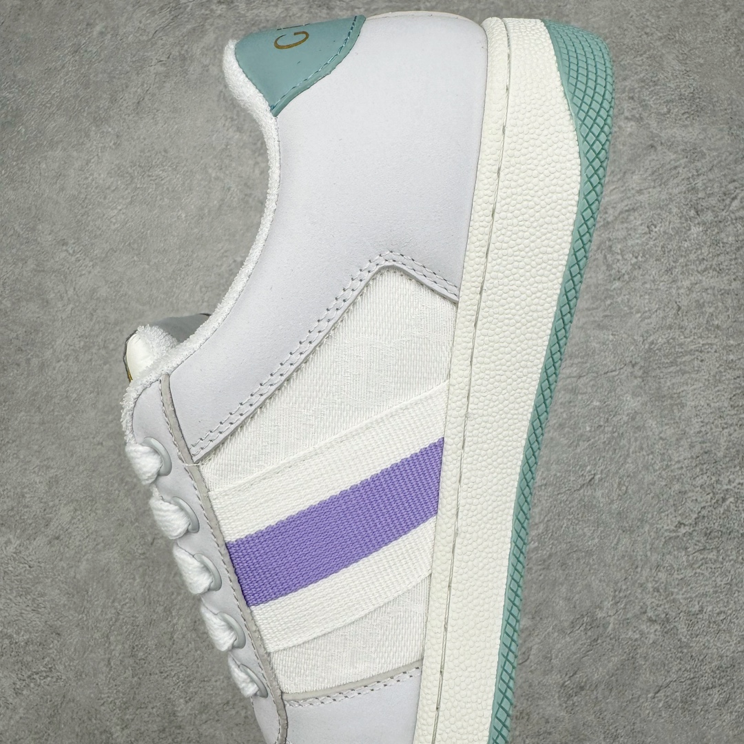 图片[7]-＃纯原福利 Gucci Distressed Screener sneaker 古驰小脏鞋系列经典原型复古百搭做旧老爹板鞋/复古学院风 怀旧版 原厂订单 目前市面最强＃官网同步最新满天星礼盒全套包装 高端零售海外实体专供 ‬混卖版 渠‮原道‬装 全身20几个细节点全部做到一致还原 吊打市面所有版本 原版做旧 右脚鞋侧嵌入NFC防伪芯片装置＋鞋盒标二唯码扫描 秒进官网 秒杀市面任何版本 原装意大利进口 里外全皮 全套包装 全头层顶级软牛皮 广东代工出品 原档原标原盒 随意对比任何版本 尺码：35 36 37 38 39 40 41 42 43 44 45-选品中心