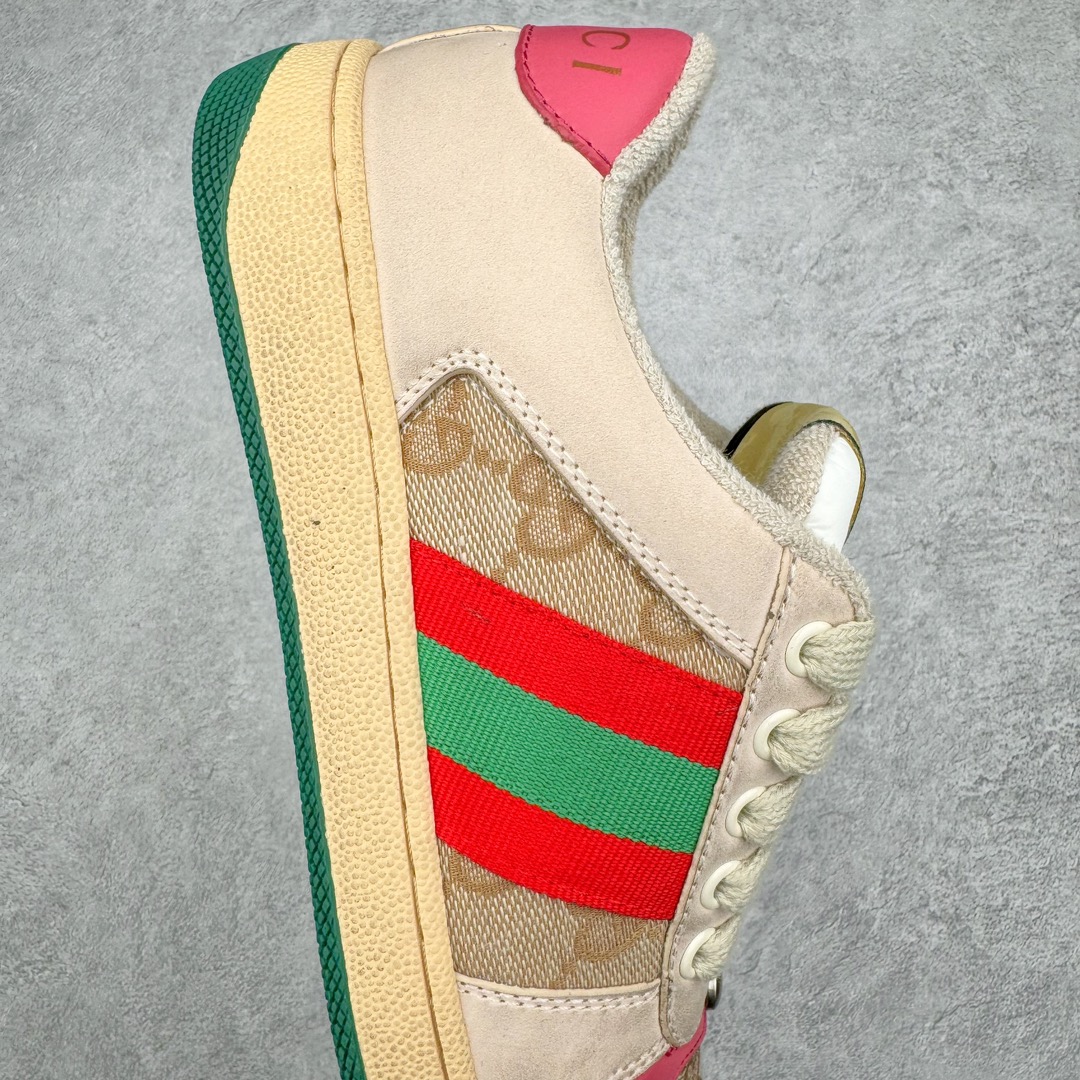 图片[6]-＃纯原福利 Gucci Distressed Screener sneaker 古驰小脏鞋系列经典原型复古百搭做旧老爹板鞋/复古学院风 怀旧版 原厂订单 目前市面最强＃官网同步最新满天星礼盒全套包装 高端零售海外实体专供 ‬混卖版 渠‮原道‬装 全身20几个细节点全部做到一致还原 吊打市面所有版本 原版做旧 右脚鞋侧嵌入NFC防伪芯片装置＋鞋盒标二唯码扫描 秒进官网 秒杀市面任何版本 原装意大利进口 里外全皮 全套包装 全头层顶级软牛皮 广东代工出品 原档原标原盒 随意对比任何版本 尺码：35 36 37 38 39 40 41 42 43 44 45-选品中心