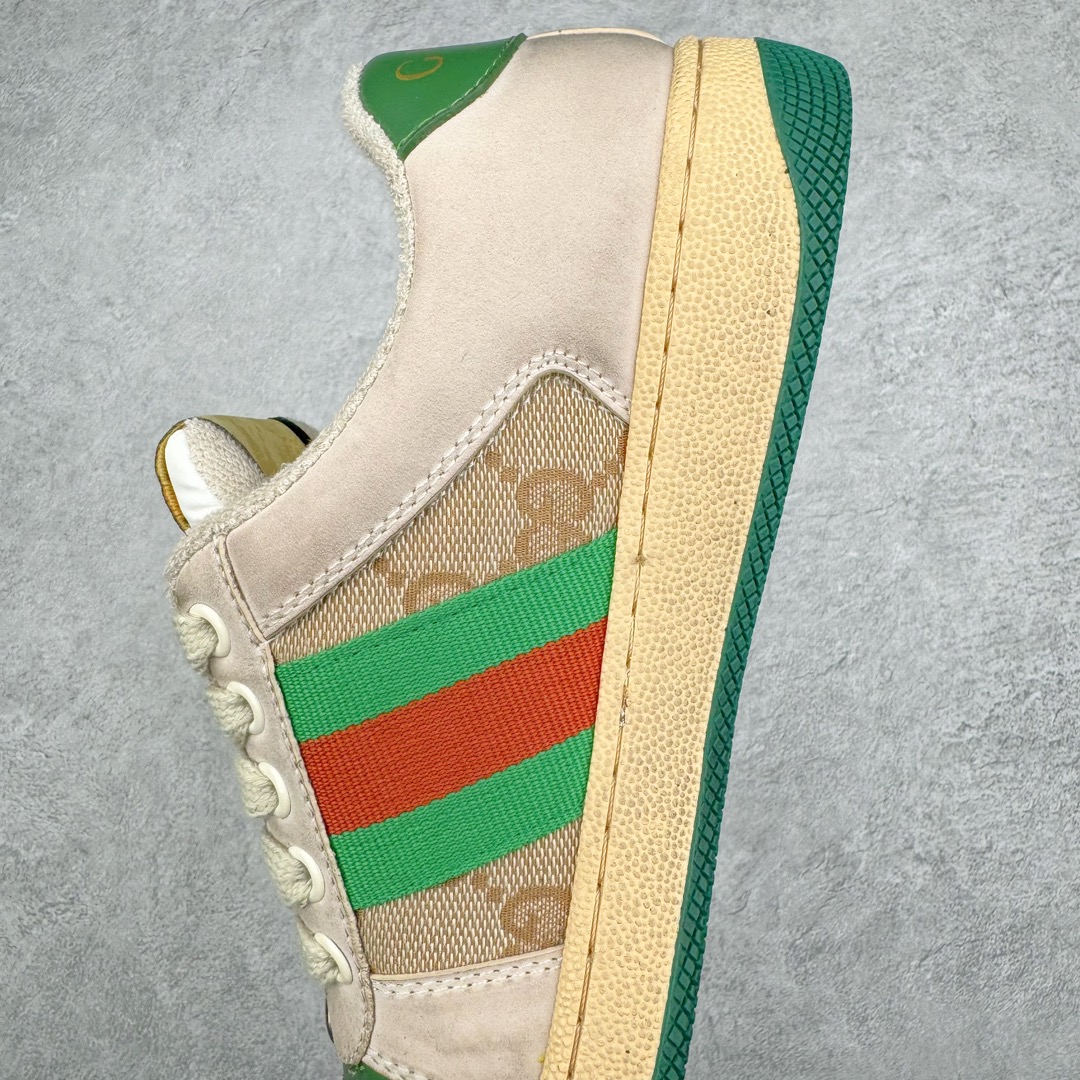 图片[7]-＃纯原福利 Gucci Distressed Screener sneaker 古驰小脏鞋系列经典原型复古百搭做旧老爹板鞋/复古学院风 怀旧版 原厂订单 目前市面最强＃官网同步最新满天星礼盒全套包装 高端零售海外实体专供 ‬混卖版 渠‮原道‬装 全身20几个细节点全部做到一致还原 吊打市面所有版本 原版做旧 右脚鞋侧嵌入NFC防伪芯片装置＋鞋盒标二唯码扫描 秒进官网 秒杀市面任何版本 原装意大利进口 里外全皮 全套包装 全头层顶级软牛皮 广东代工出品 原档原标原盒 随意对比任何版本 尺码：35 36 37 38 39 40 41 42 43 44 45-选品中心