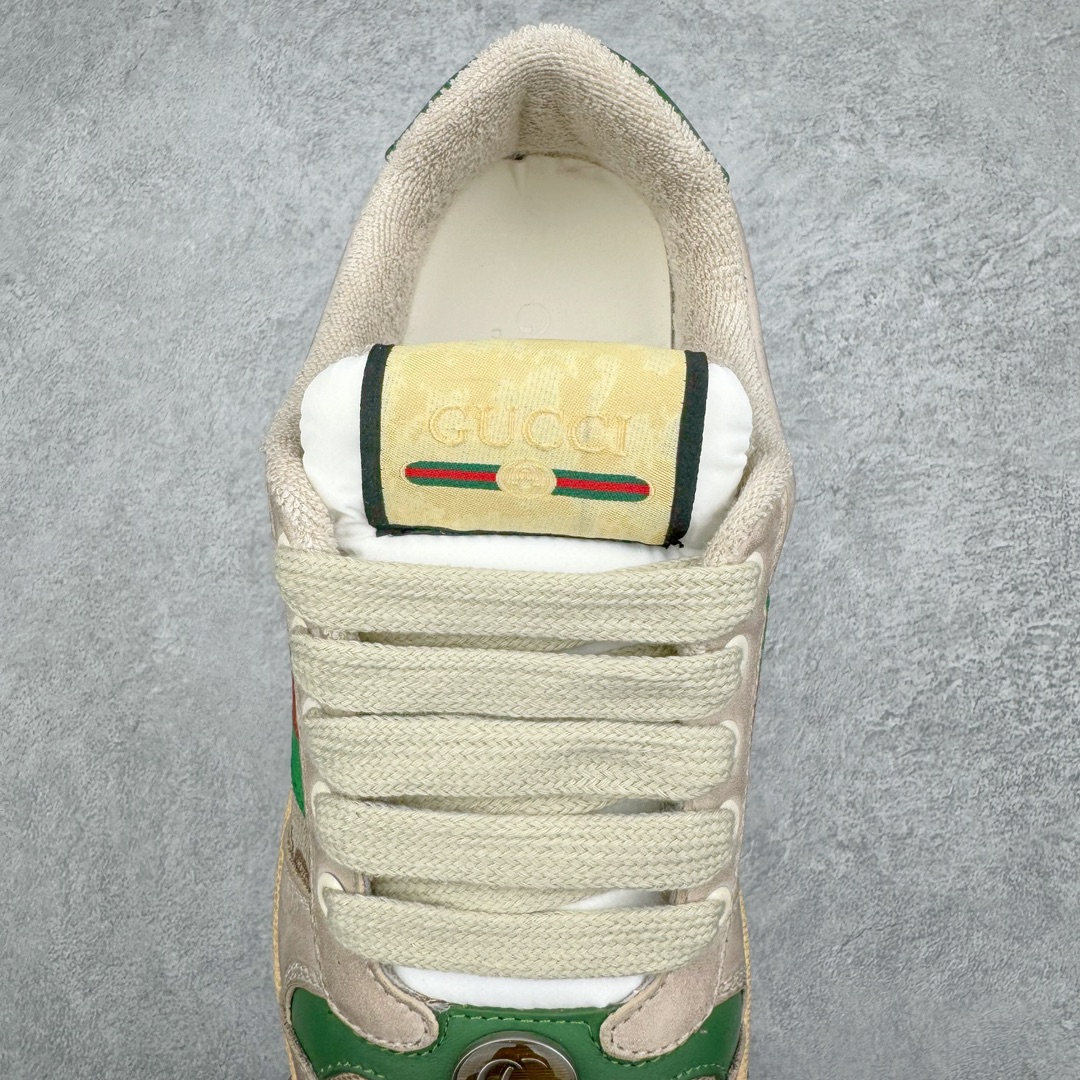 图片[5]-＃纯原福利 Gucci Distressed Screener sneaker 古驰小脏鞋系列经典原型复古百搭做旧老爹板鞋/复古学院风 怀旧版 原厂订单 目前市面最强＃官网同步最新满天星礼盒全套包装 高端零售海外实体专供 ‬混卖版 渠‮原道‬装 全身20几个细节点全部做到一致还原 吊打市面所有版本 原版做旧 右脚鞋侧嵌入NFC防伪芯片装置＋鞋盒标二唯码扫描 秒进官网 秒杀市面任何版本 原装意大利进口 里外全皮 全套包装 全头层顶级软牛皮 广东代工出品 原档原标原盒 随意对比任何版本 尺码：35 36 37 38 39 40 41 42 43 44 45-选品中心