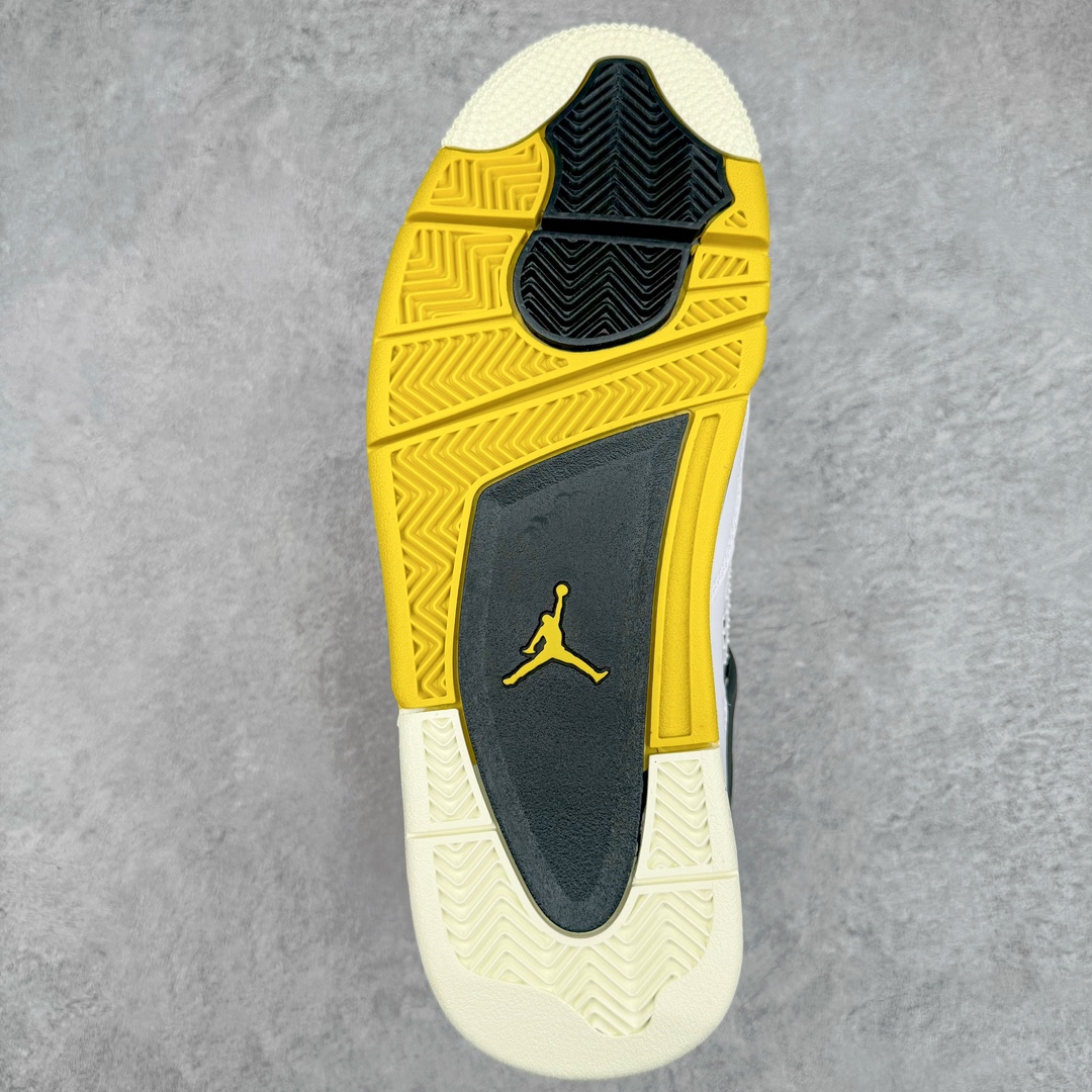 图片[9]-＃CS纯原福利 Air Jordan AJ4 \\\”Vivid Sulfur\\\” 白橙 AQ9129-101 大厂出品 全头层加持 原鞋原楦原纸板同源开发 完美呈现乔4的版型 内侧正确双色网格 还原细节 原厂皮料 正确气垫颜色 正确网格工艺 正确拉帮工艺 全鞋原装材料制作 原档案原模具打造 支持全方位与正品对比 尺码：36 36.5 37.5 38 38.5 39 40 40.5 41 42 42.5 43 44 44.5 45 46 47.5-选品中心