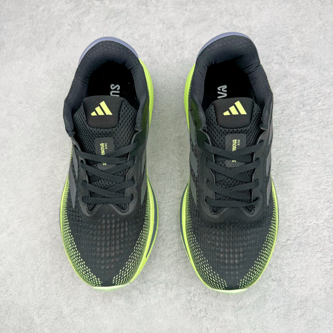 图片[2]-AD Supernova Rise 阿迪全新休闲轻跑鞋 款鞋采用了Dreamstrike+ 中底，将缓冲材质与柔软的织物相结合，以最大限度地减少刺激性摩擦和慢跑后水泡的可能性。在美学方面，Supernova Rise 从自然和生物中汲取灵感，如深色底色和半绿色细节。货号：IG5844 尺码：40 40.5 41 42 42.5 43 44 44.5 45-选品中心