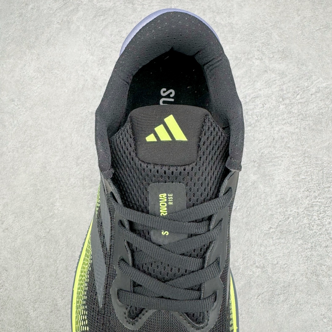图片[5]-AD Supernova Rise 阿迪全新休闲轻跑鞋 款鞋采用了Dreamstrike+ 中底，将缓冲材质与柔软的织物相结合，以最大限度地减少刺激性摩擦和慢跑后水泡的可能性。在美学方面，Supernova Rise 从自然和生物中汲取灵感，如深色底色和半绿色细节。货号：IG5844 尺码：40 40.5 41 42 42.5 43 44 44.5 45-选品中心