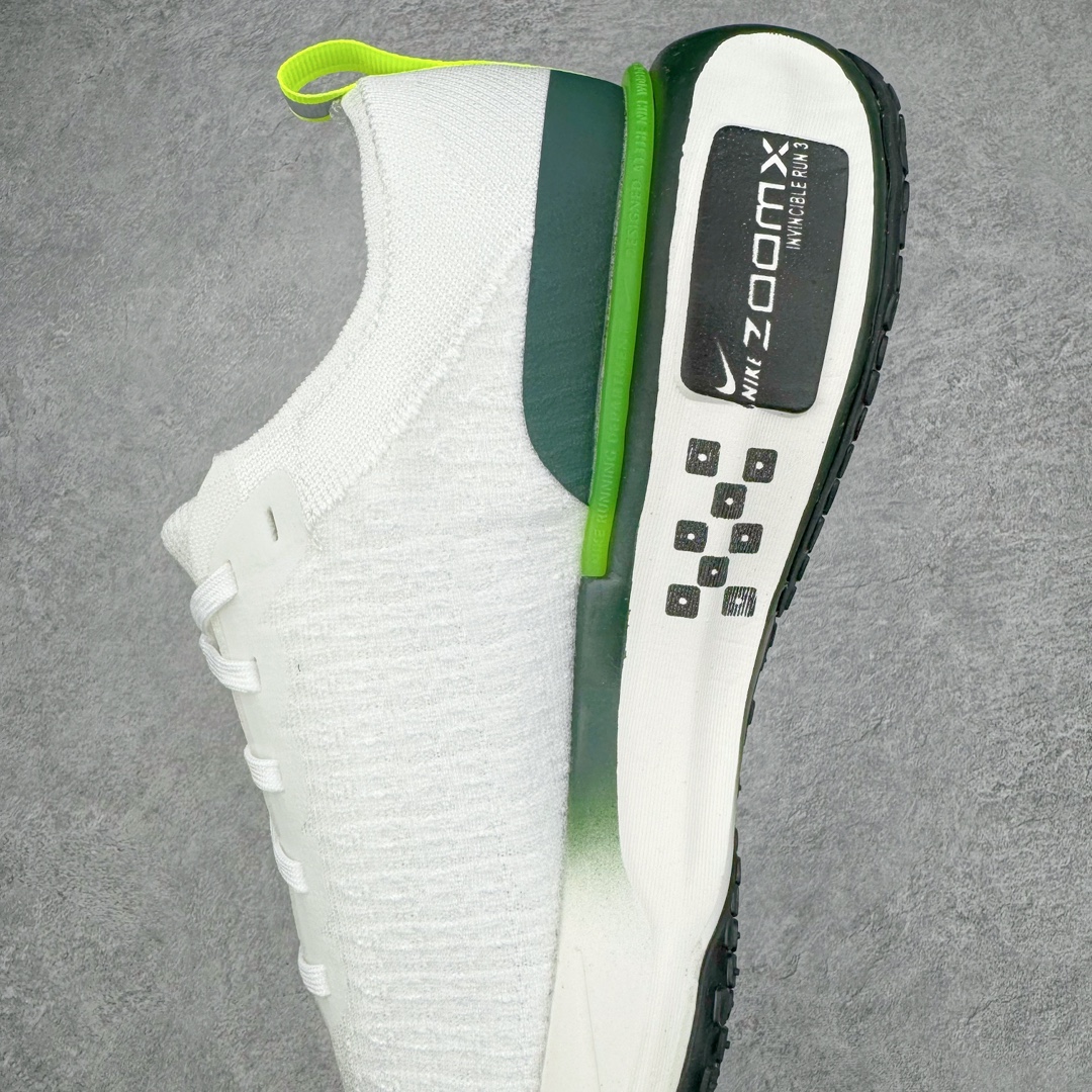 图片[7]-＃纯原 NK ZoomX Invincible Run Flyknit FK3 不可战胜3代系列轻量飞织低帮休闲运动慢跑鞋 FZ4018-100 此鞋专为短跑运动员而生 是为 5 至 10 公里距离的赛事和训练打造 整体设计采用流线型的轻质工程网眼材质构成鞋面 并与其他 Running 旗舰鞋款同样搭载全脚掌 ZoomX 缓冲中底 搭配 Pebax 物料与橡胶外底 ZoomX StreakFly 首发配色以Prototype呈现 其灵感是来自开发期间的磨损测试 透过编号的标记与内侧的预期跑步距离突出研发过程 尺码：36 36.5 37.5 38 38.5 39 40 40.5 41 42 42.5 43 44 44.5 45-选品中心