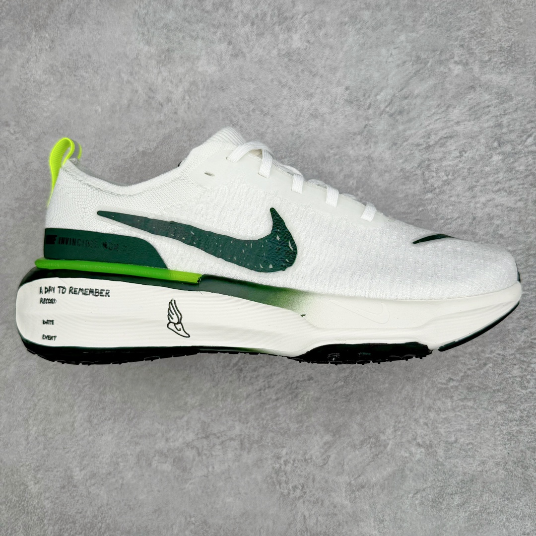 ＃纯原 NK ZoomX Invincible Run Flyknit FK3 不可战胜3代系列轻量飞织低帮休闲运动慢跑鞋 FZ4018-100 此鞋专为短跑运动员而生 是为 5 至 10 公里距离的赛事和训练打造 整体设计采用流线型的轻质工程网眼材质构成鞋面 并与其他 Running 旗舰鞋款同样搭载全脚掌 ZoomX 缓冲中底 搭配 Pebax 物料与橡胶外底 ZoomX StreakFly 首发配色以Prototype呈现 其灵感是来自开发期间的磨损测试 透过编号的标记与内侧的预期跑步距离突出研发过程 尺码：36 36.5 37.5 38 38.5 39 40 40.5 41 42 42.5 43 44 44.5 45-选品中心