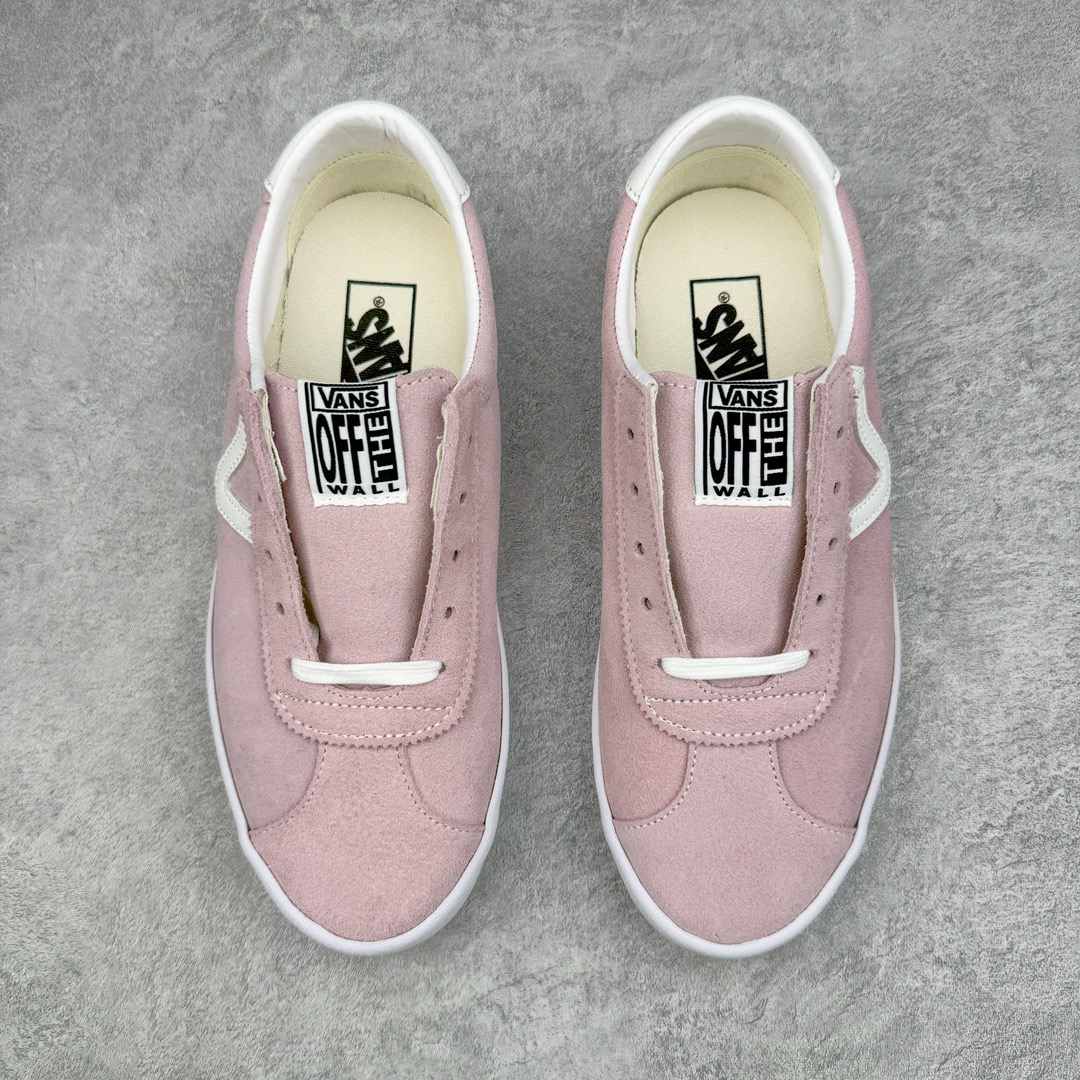 图片[2]-Vans范斯 Premium 高阶支线Sport 73 经典黑白麂皮男女款情侣板鞋休闲帆布鞋 Vans T字头🔥德训鞋来了‼️该支线继承了Vault OG与安纳海姆复古的气质，并加入了可拆卸的鞋垫。鞋身以高档麂皮打造，小巧的T字鞋头拼接设计。搭配梭织唛“OFF THE WALL”鞋舌标也让它显得与众不同 同时米白大底包边和FLYING-V 字侧边条 使经典的复古风格让人眼前一亮。尺码：35 36 36.5 37 38 38.5 39 40 40.5 41 42 42.5 43 44-选品中心