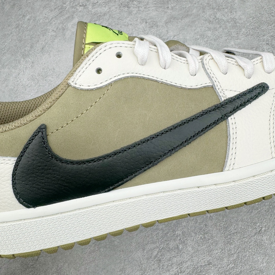 图片[11]-＃FK纯原 Travis Scott x Air Jordan AJ1 Low Golf \\\”Olive\\\” TS联名倒钩6.0高尔夫低帮 橄榄绿 FZ3124-200 外贸高端零售特供批次 产品品控稳定性领先行业 各方面均可对飙L版 良心定价不杀猪 原厂全套原楦原纸板冲刀磨具开发 原厂皮料加持 原厂港宝加持定型后跟R度完美 同源原厂电绣 鬼脸飞翼针数密度立体效果一致 百分百一致原鞋 原厂拉帮工艺 针距密度一致 后跟弧度收口自然不对折 极致一眼正品既视感 进口玻璃冲刀皮料裁剪零毛边 全鞋电脑针车工艺 品控清洁度最高QC检验标准 免检产品 原厂订购鞋盒、鞋标、防尘纸、鞋撑、鞋带 追求极致的原厂味道 尺码：36 36.5 37.5 38 38.5 39 40 40.5 41 42 42.5 43 44 44.5 45 46 47.5 48.5-选品中心