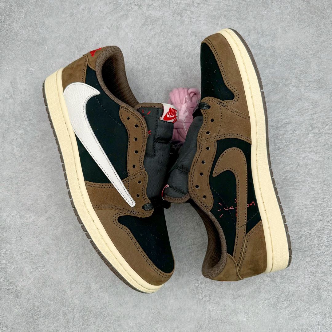 图片[3]-＃FK纯原 Travis Scott x Air Jordan AJ1 Low OG SP TS联名倒钩1.0低帮 深棕 CQ4277-001 外贸高端零售特供批次 产品品控稳定性领先行业 各方面均可对飙L版 良心定价不杀猪 原厂全套原楦原纸板冲刀磨具开发 原厂皮料加持 原厂港宝加持定型后跟R度完美 同源原厂电绣 鬼脸飞翼针数密度立体效果一致 百分百一致原鞋 原厂拉帮工艺 针距密度一致 后跟弧度收口自然不对折 极致一眼正品既视感 进口玻璃冲刀皮料裁剪零毛边 全鞋电脑针车工艺 品控清洁度最高QC检验标准 免检产品 原厂订购鞋盒、鞋标、防尘纸、鞋撑、鞋带 追求极致的原厂味道 尺码：36 36.5 37.5 38 38.5 39 40 40.5 41 42 42.5 43 44 44.5 45 46 47.5 48.5-选品中心