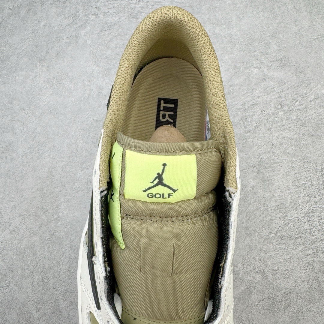 图片[5]-零售💰200 ＃KZ神版福利回馈‼Travis Scott x Air Jordan AJ1 Low Golf \”Olive\” TS联名倒钩6.0高尔夫低帮 橄榄绿 FZ3124-200 毫无疑问市场中端王者 耗时半年巨作 全套原纸板楦头开发 确保原汁原味 完美呈现倒钩版型 原档案转印油墨一体 东莞原厂磨具大底独家尺码35.5 48.5 一码一磨具拒绝假半码 此版本只针对中端市场 皮料材质有所更替 其他数据细节工艺流程均保持一致 绝不口嗨 细节品控鞋型随意秒杀市面3XX 4XX 原盒原配 外盒透明胶套 内侧字体 工整带凹凸感 原厂拉帮工艺 针距密度一致 后跟弧度收口自然不对折 极致一眼正品既视感 进口玻璃冲刀皮料裁剪零毛边 承诺百分百一致原鞋 全鞋电脑针车工艺 进口港宝加持 后跟自然饱满 全鞋荧光划线卡点 追求极致完美 每一双都是工艺品 多重QC质检 超越公司货的品控标准 实实在在的免检产品 SIZE：35.5 36 36.5 37.5 38 38.5 39 40 40.5 41 42 42.5 43 44 44.5 45 46 47.5 48.5 编码：by2936000-运动鞋