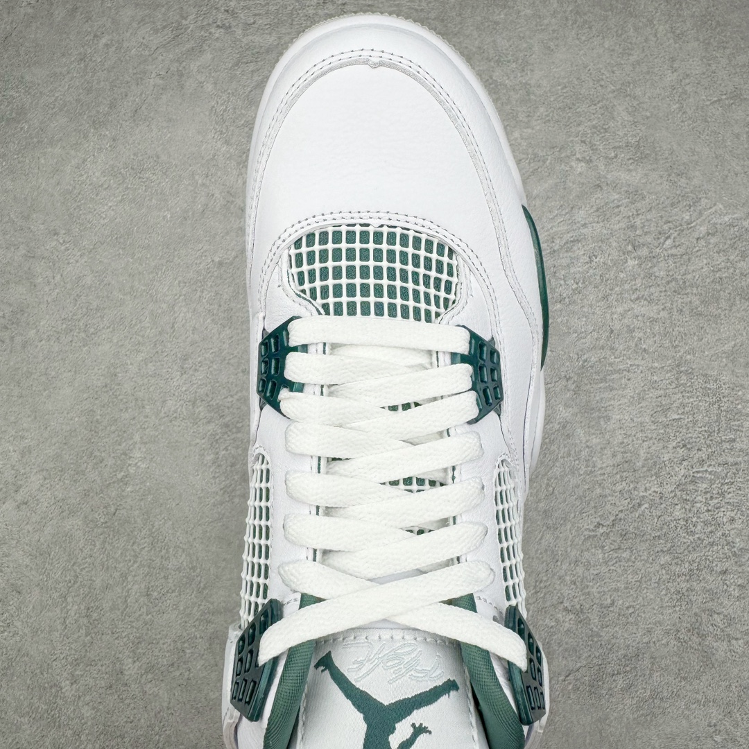 图片[4]-＃DT/R1纯原 Air Jordan AJ4 Retro 氧化白绿 FQ8138-103 原鞋开发原楦原纸板同源开发 完美呈现乔4的版型 内侧正确双色网格 还原细节 原厂皮料 正确气垫颜色 正确网格工艺 正确拉帮工艺 全鞋原装材料制作 原档案原模具打造 支持全方位与正品对比 尺码：40 40.5 41 42 42.5 43 44 44.5 45 46 47.5 48.5-选品中心