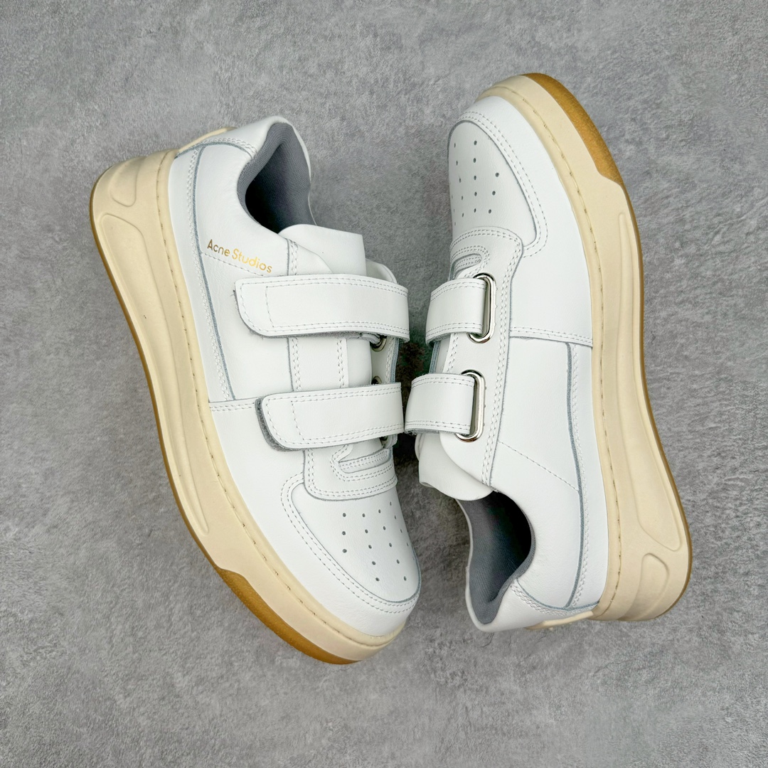 图片[3]-Acne Studios 2023 艾克妮魔术贴 低帮休闲小白鞋 得物热度蝉联榜首31天 海淘专供版 赵露思、杨超越、欧阳娜娜同款 高端零售 外贸充正专供 原版购入开发 全鞋身采用进口头层皮 请注意区分市面通货材、错误大底 一眼就种草的小白鞋 无敌好搭配不挑季节不挑穿搭一双鞋就ok 魔术贴设计穿脱超方便 尺码：35 36 37 38 39-选品中心